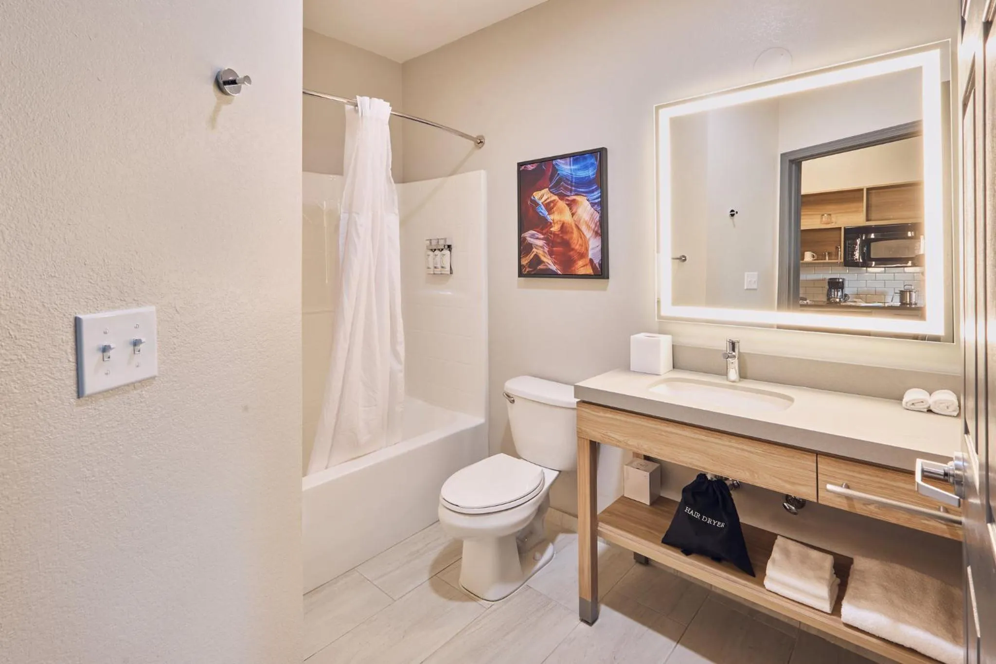 Bathroom in Candlewood Suites Hot Springs by IHG
