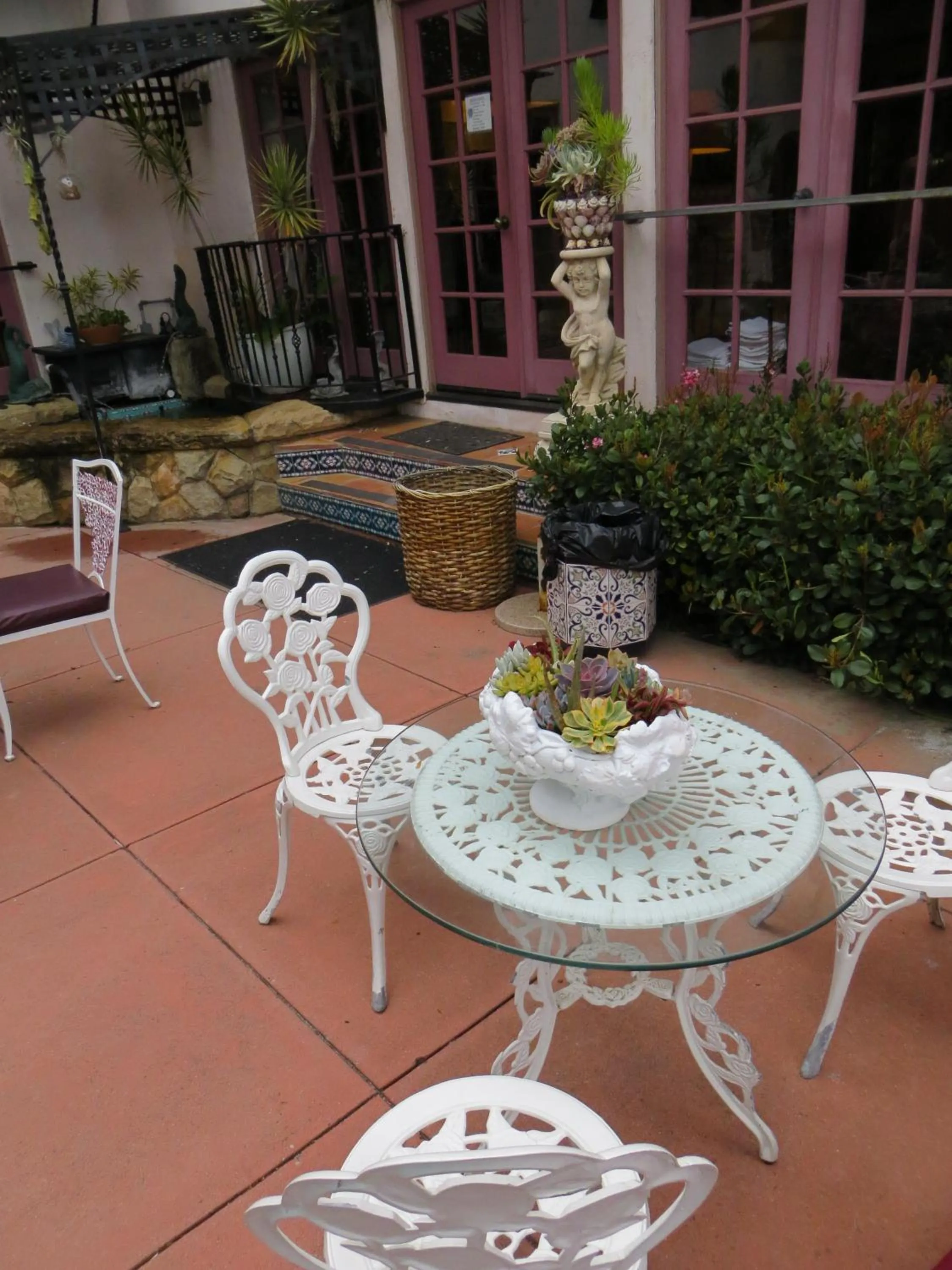 Patio in Villa Rosa Inn