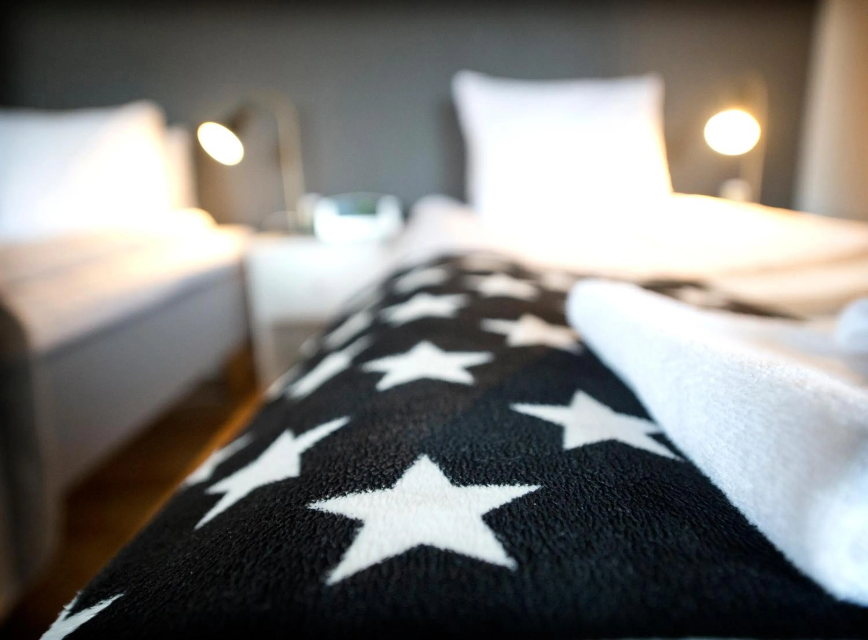 Decorative detail, Bed in Port Hotel