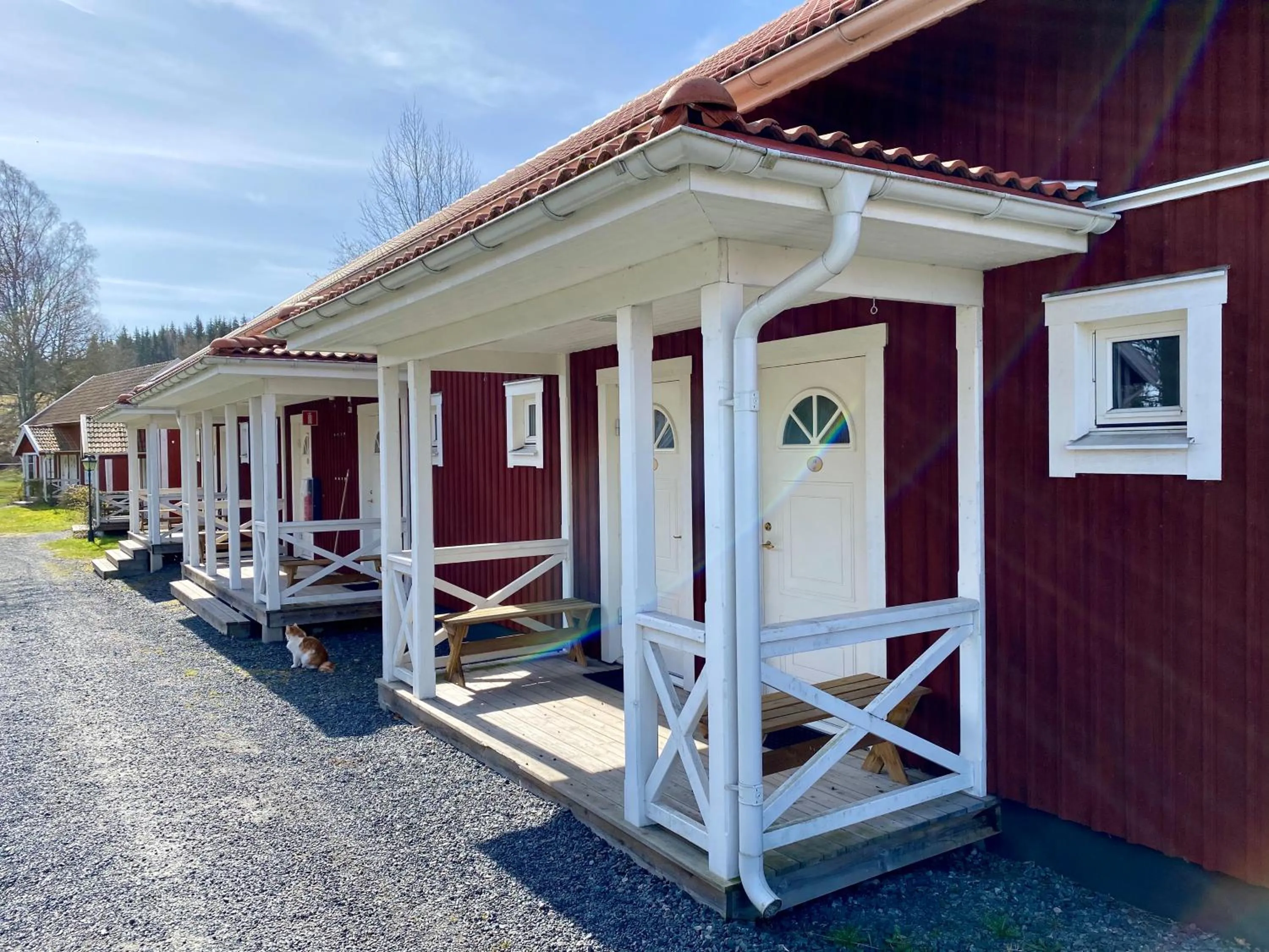 Facade/entrance in Wallby Säteri