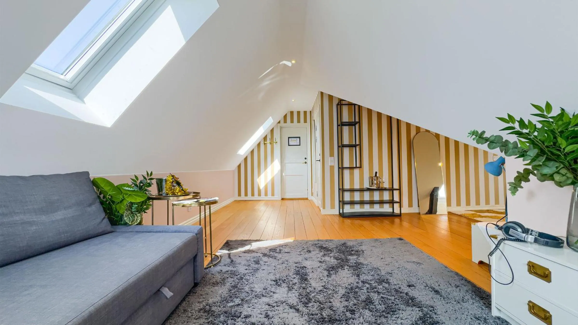 Living room, Bed in Waxholms Hotell