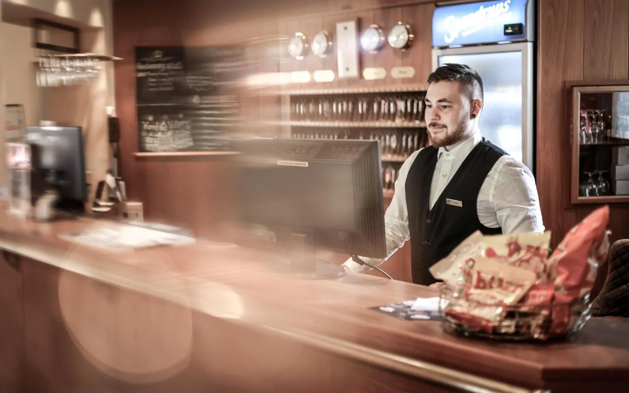 Lobby or reception in First Hotel Statt Örnsköldsvik