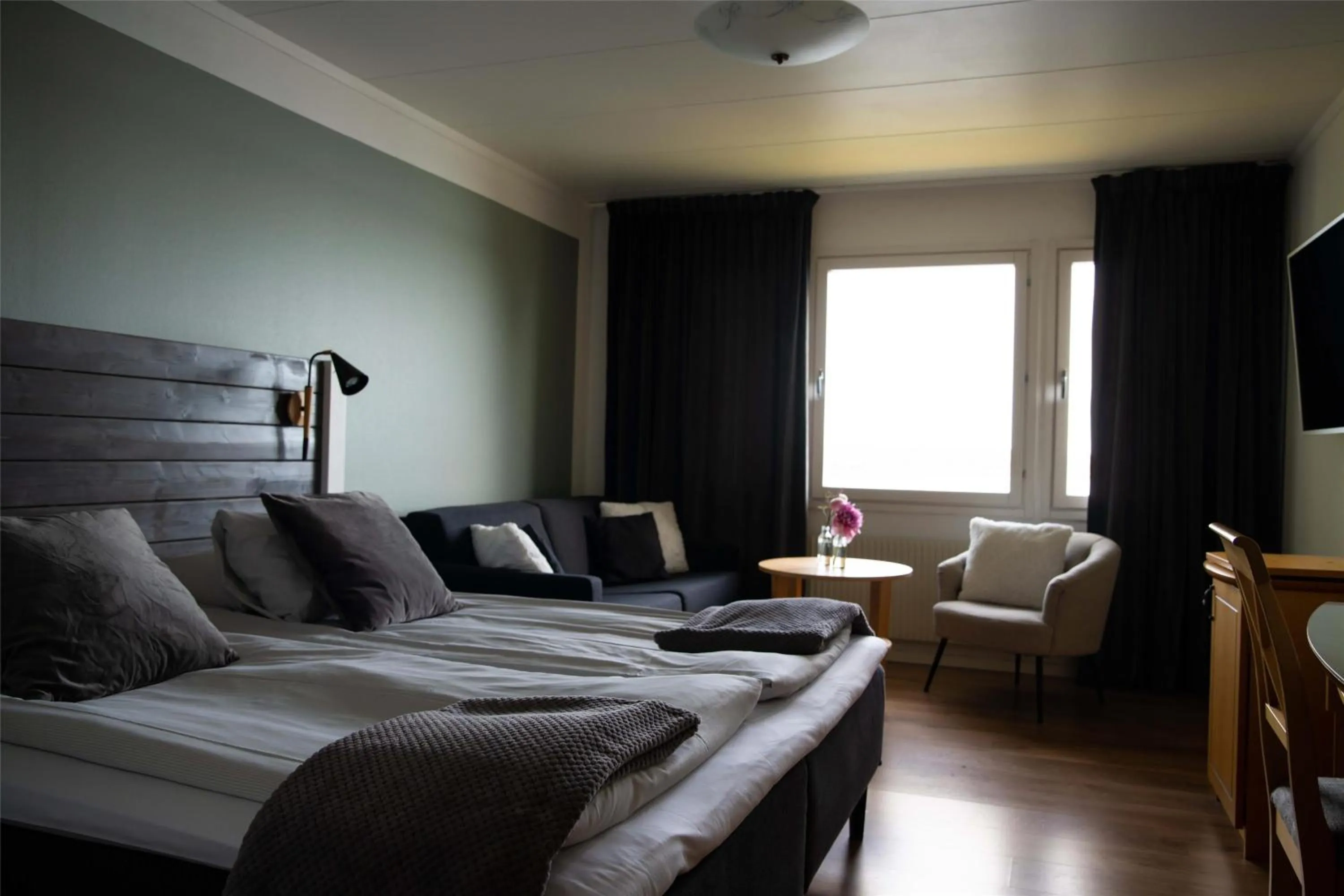 Bedroom, Bed in Hotel Ullinge