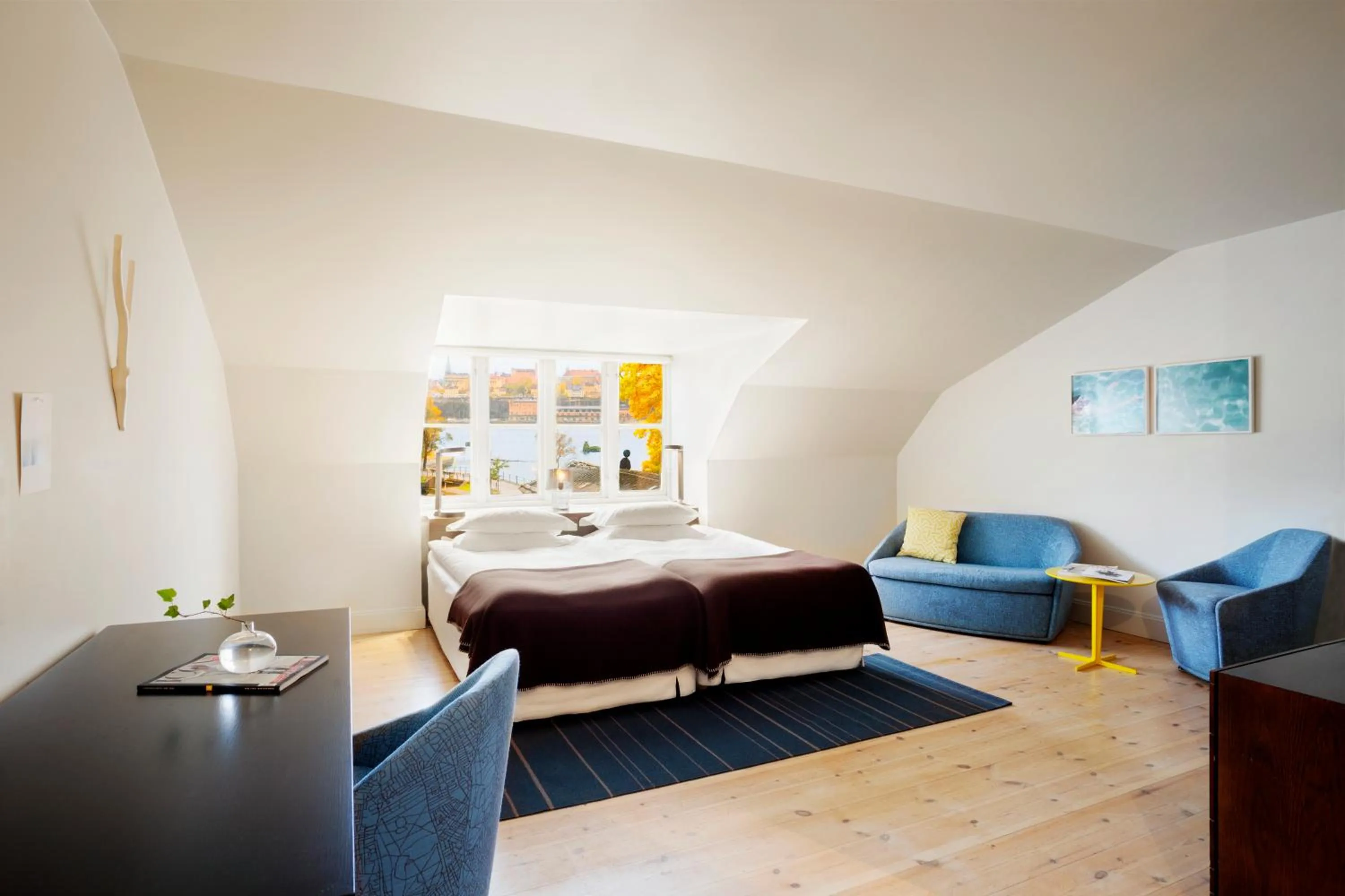 Seating area, Bed in Hotel Skeppsholmen, Stockholm, a Member of Design Hotels