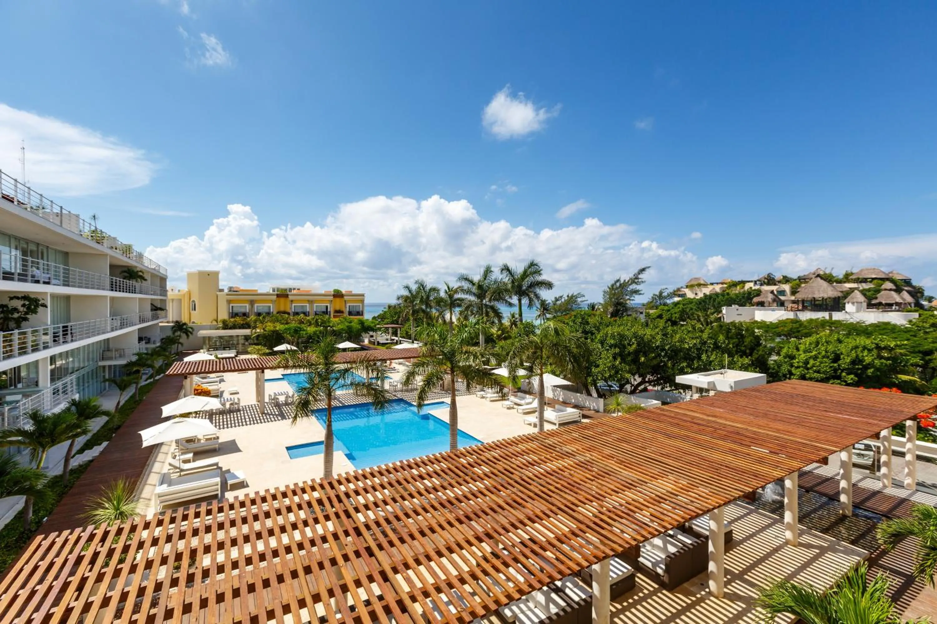 Pool view in Magia Beachside Condo