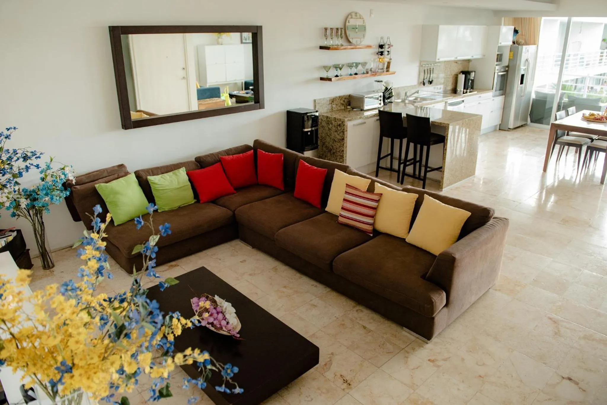 Living room in Magia Beachside Condo