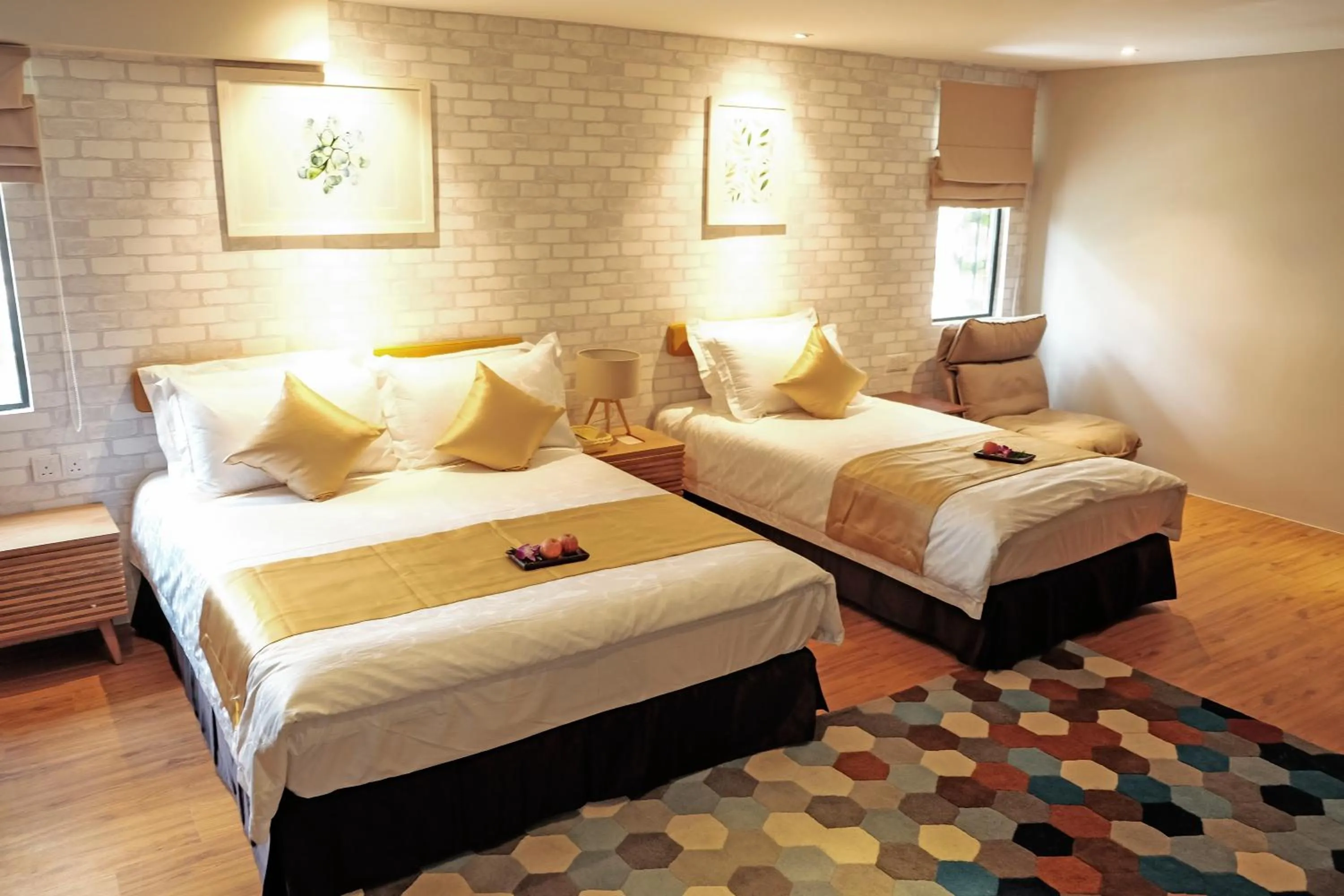 Bed in Sojourn Spa Hotel