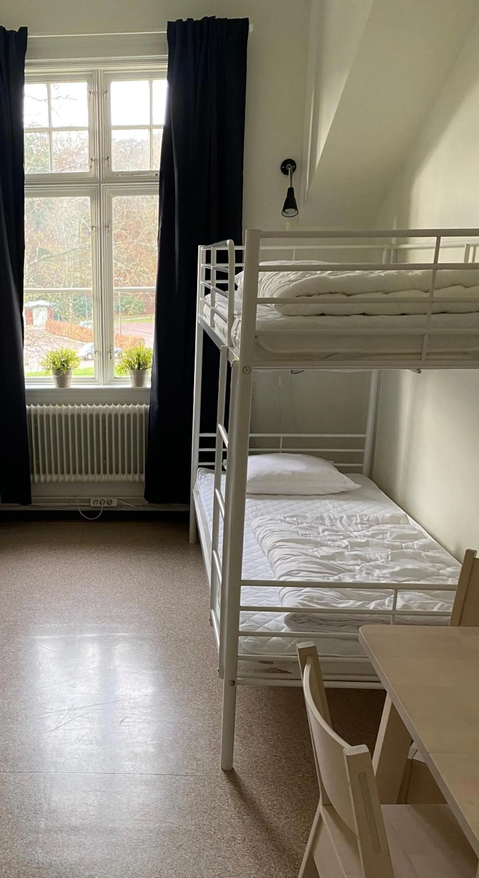 Bed in Ronneby Brunnspark Vandrarhem och B&B