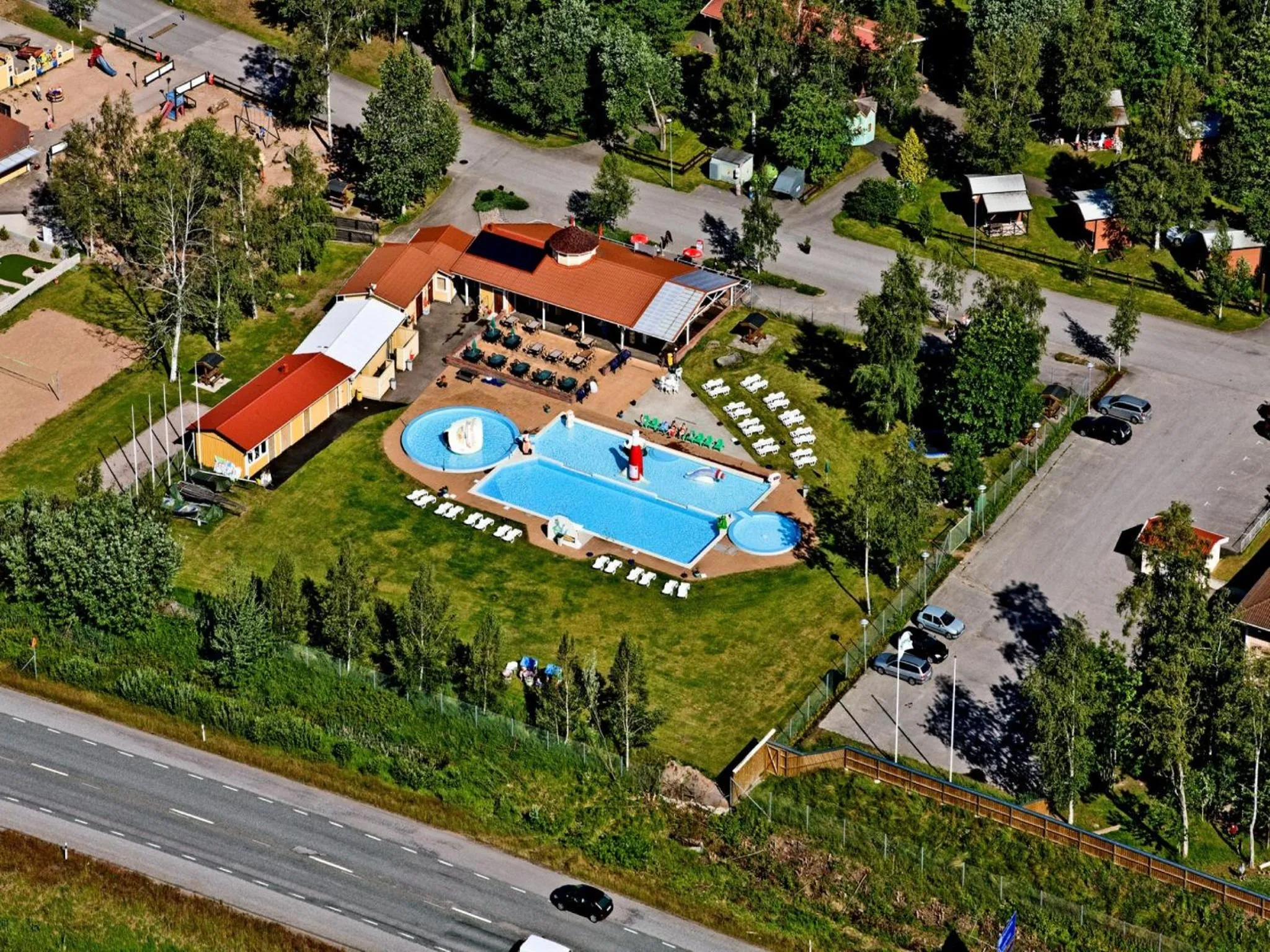 Bird's eye view in Björkbackens Karaktärshotell