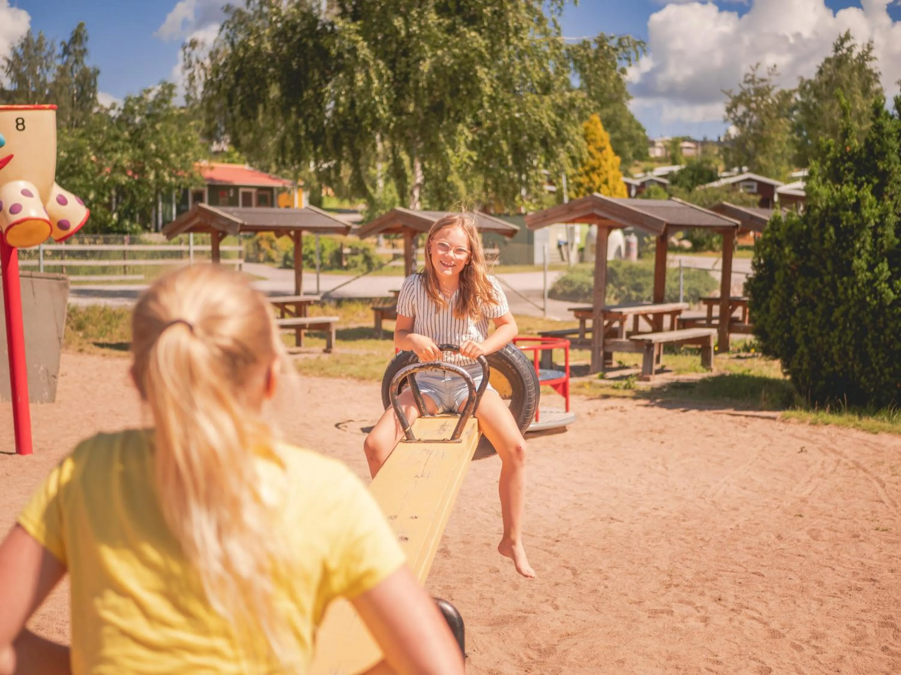 Children play ground in Björkbackens Karaktärshotell