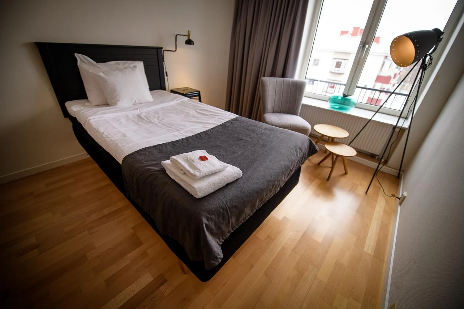 Bed in Hotell Alfred Nobel