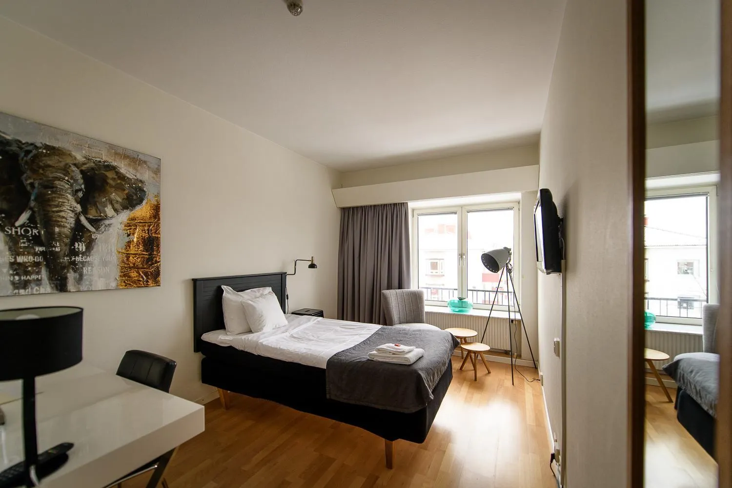 Bed in Hotell Alfred Nobel