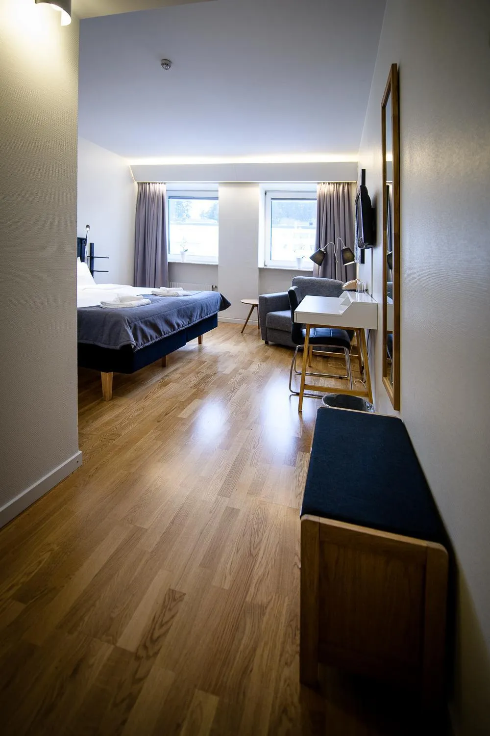 Bed in Hotell Alfred Nobel