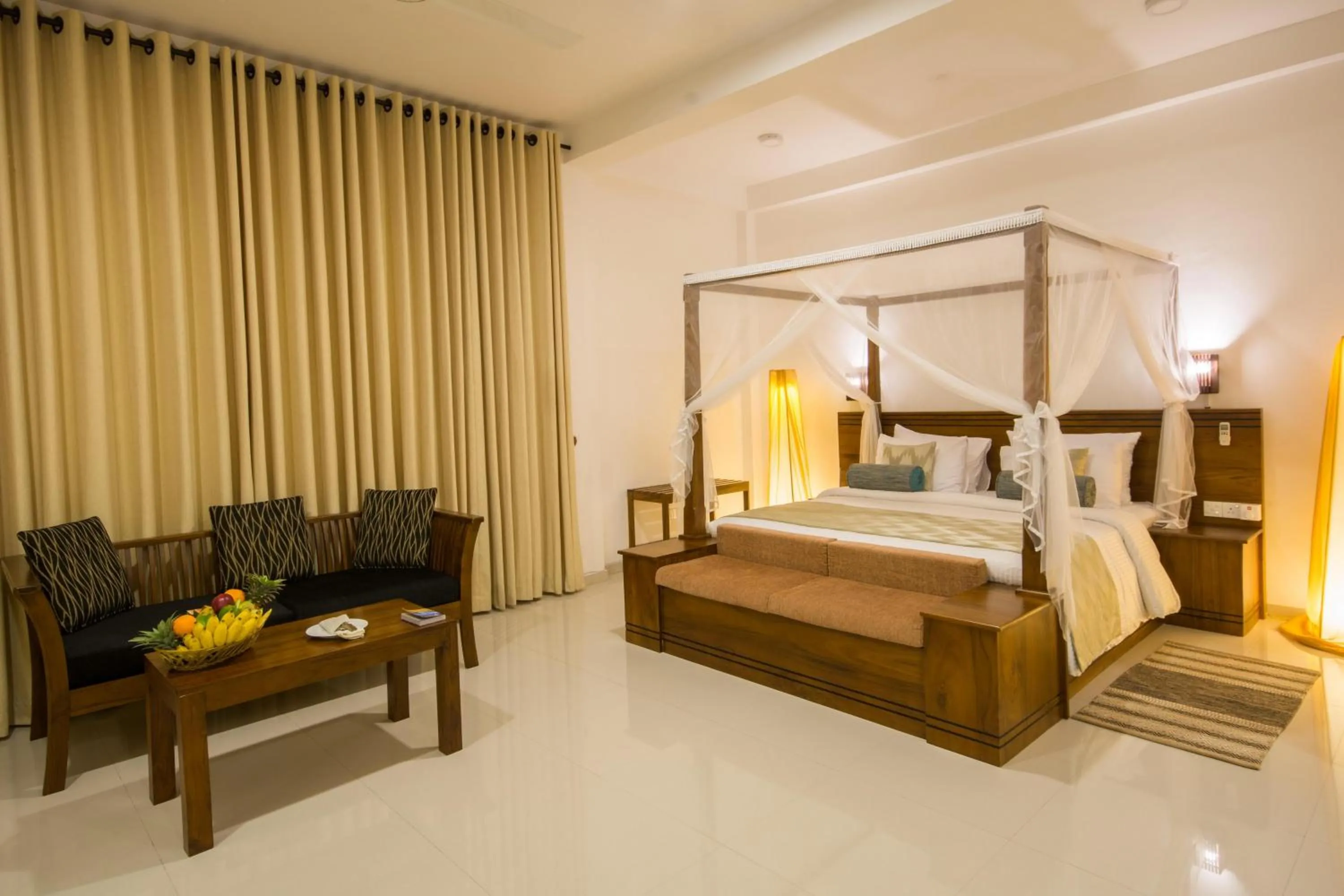 Decorative detail, Bed in Okwin Resort