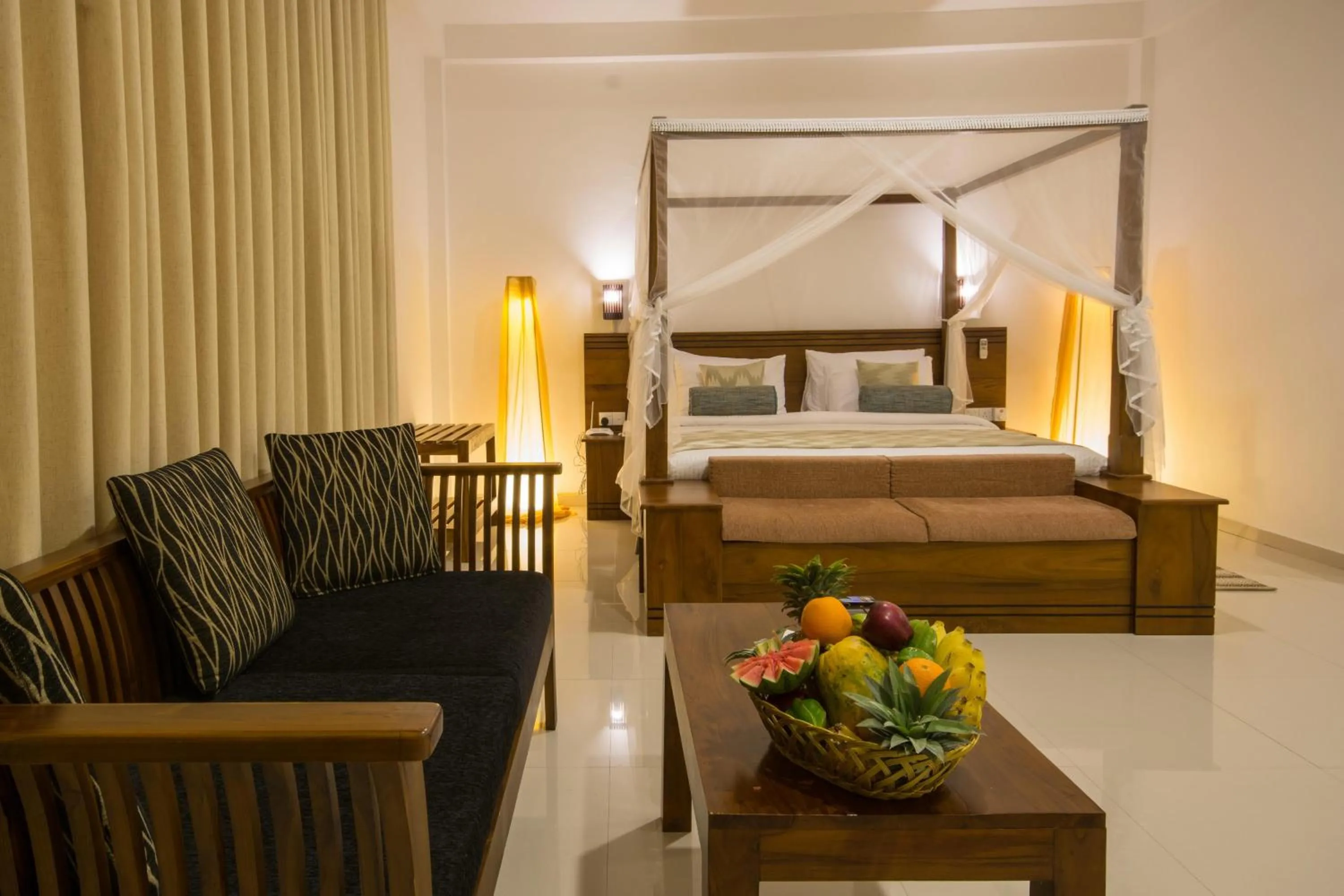 Decorative detail, Bed in Okwin Resort