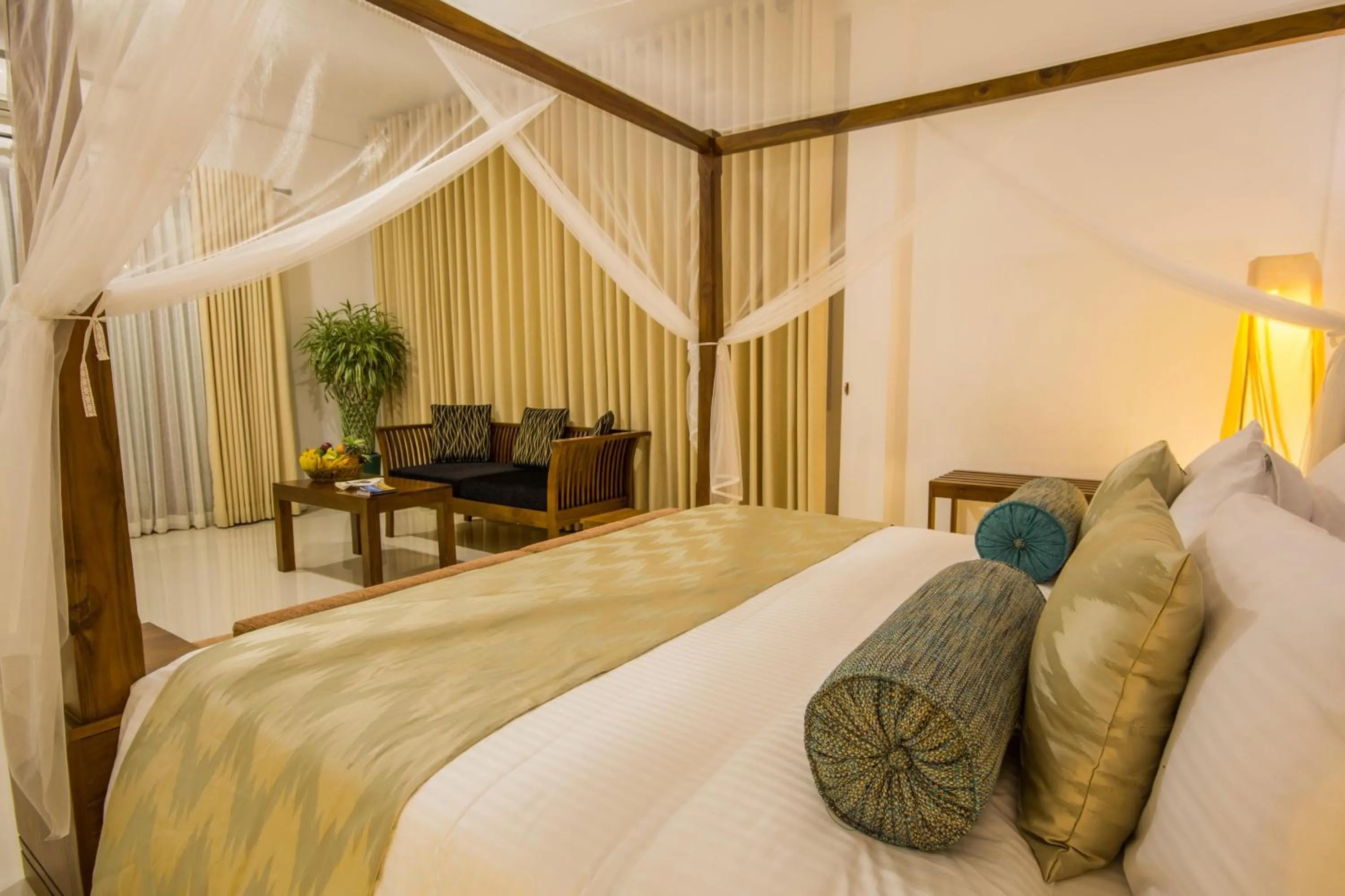 Decorative detail, Bed in Okwin Resort