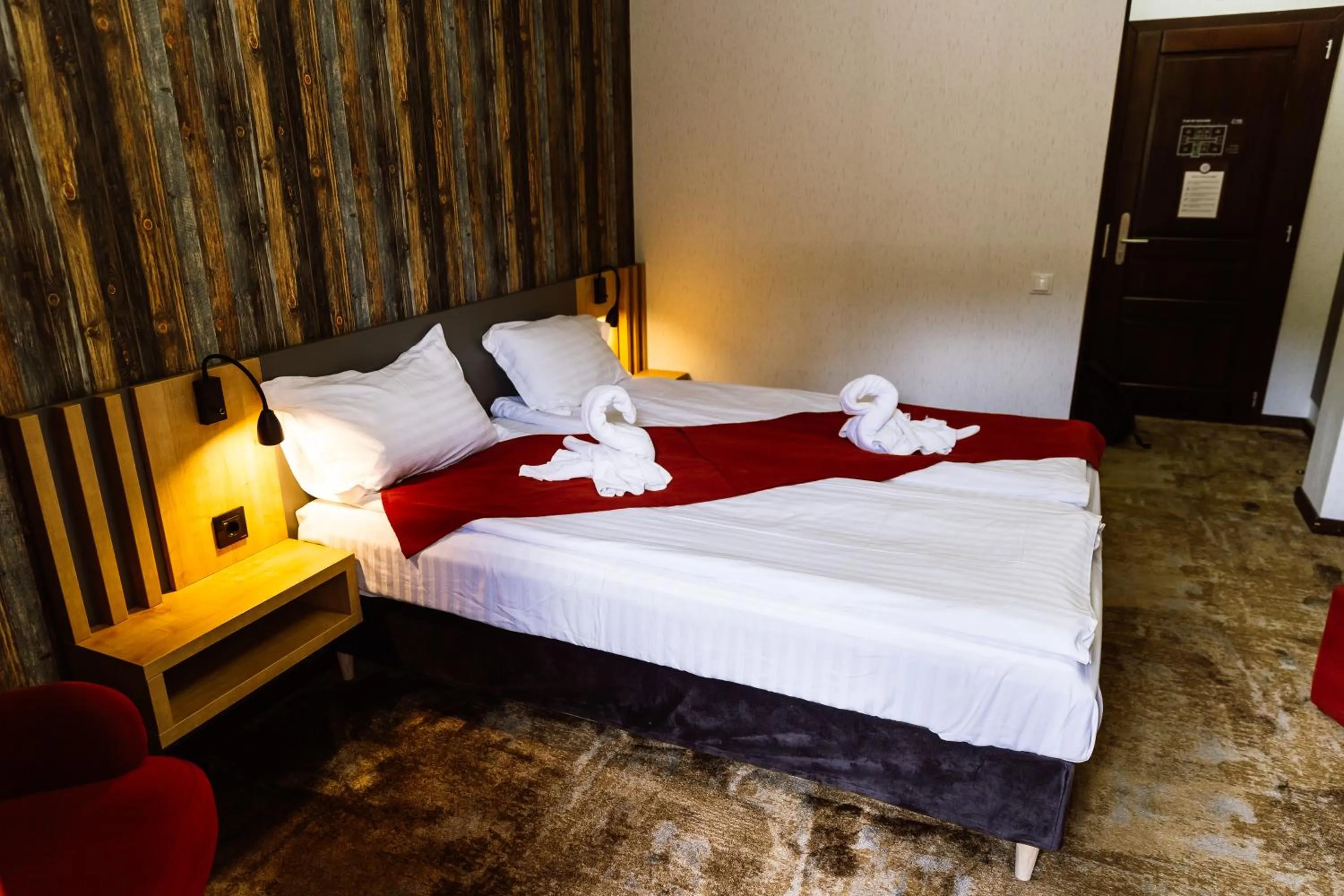 Bed in Hotel Relax Sovata