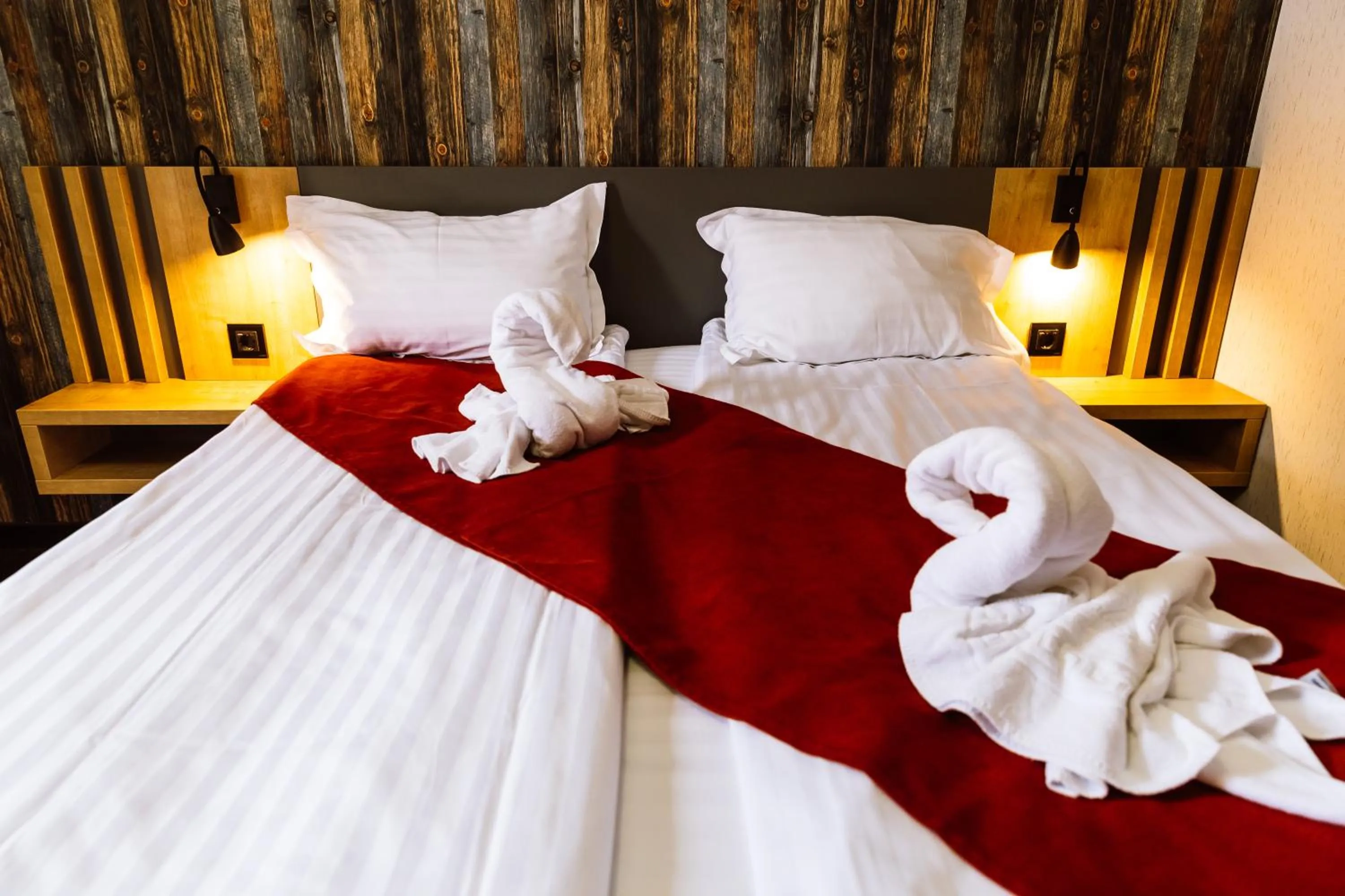 Bed in Hotel Relax Sovata