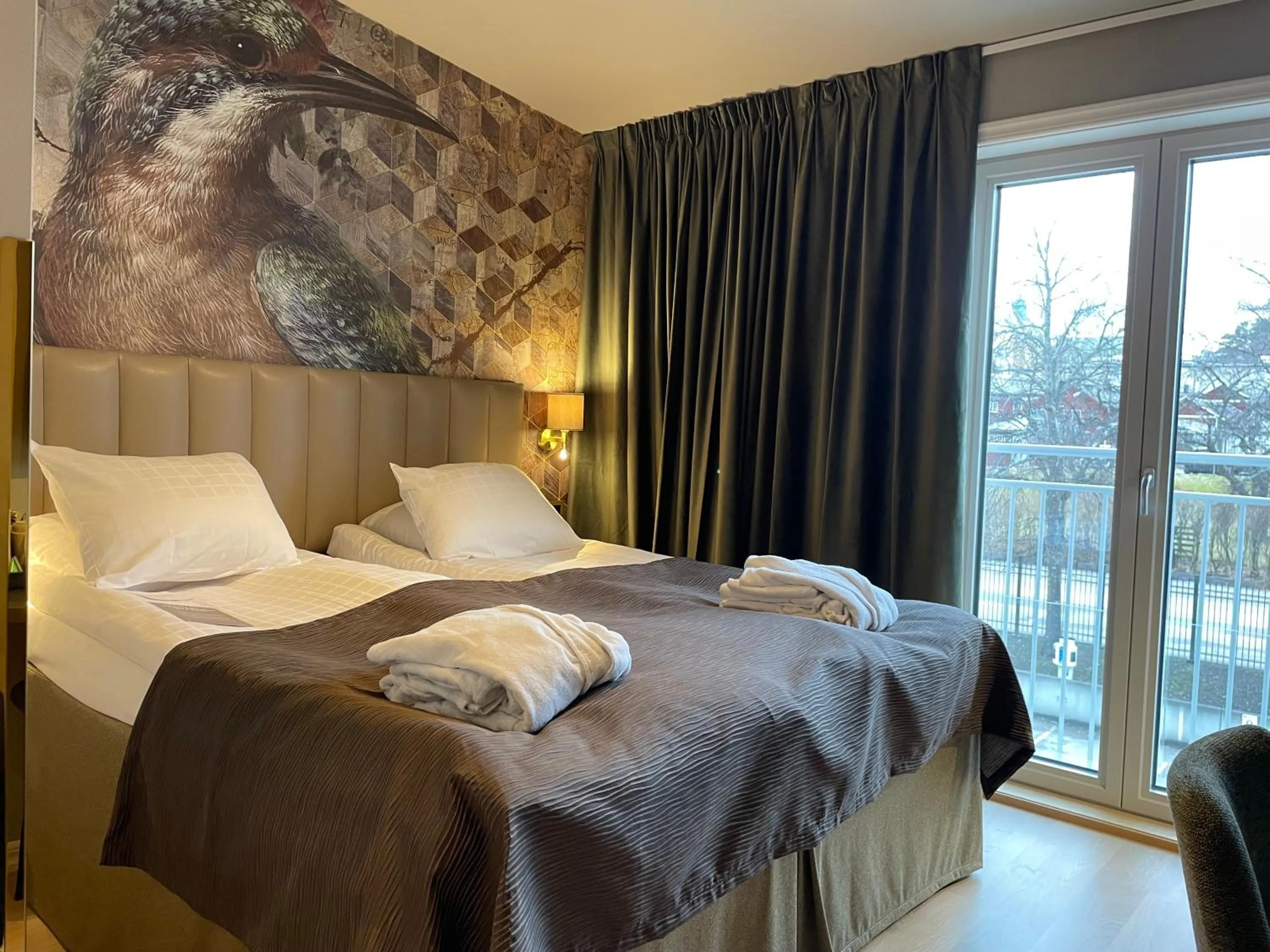 Bedroom, Bed in Scandic Arvika