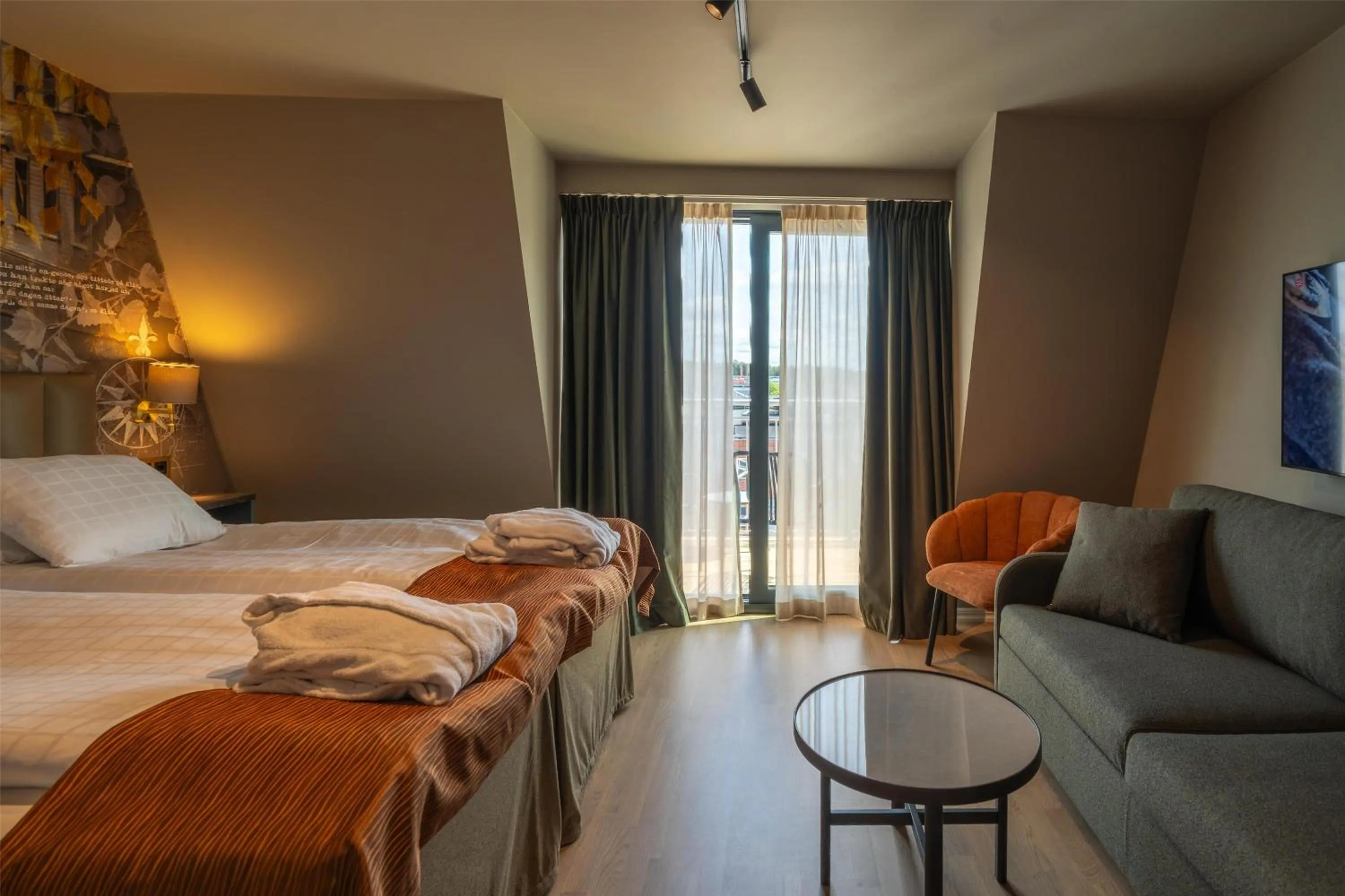 Bedroom, Bed in Scandic Arvika