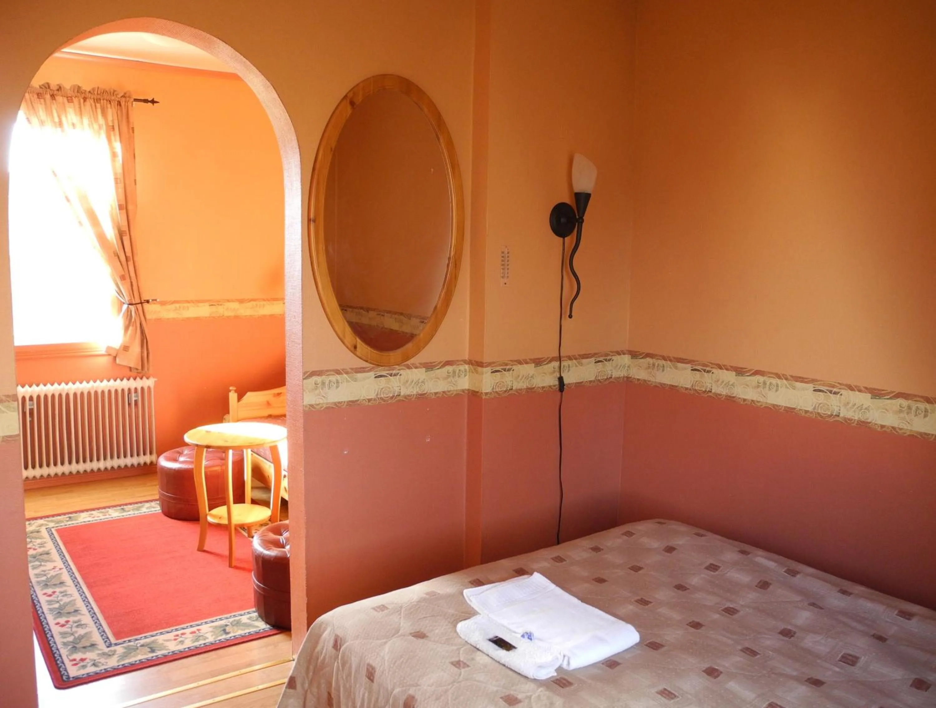 Decorative detail, Bed in Målilla Hotell & Restaurang