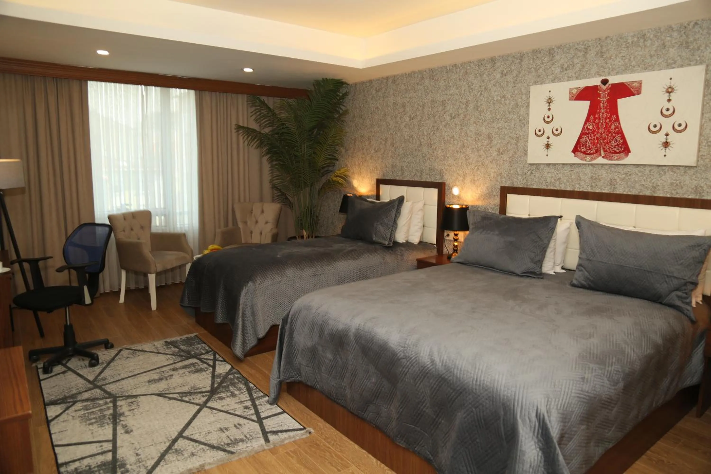 Bed in Cebeci Grand Hotel