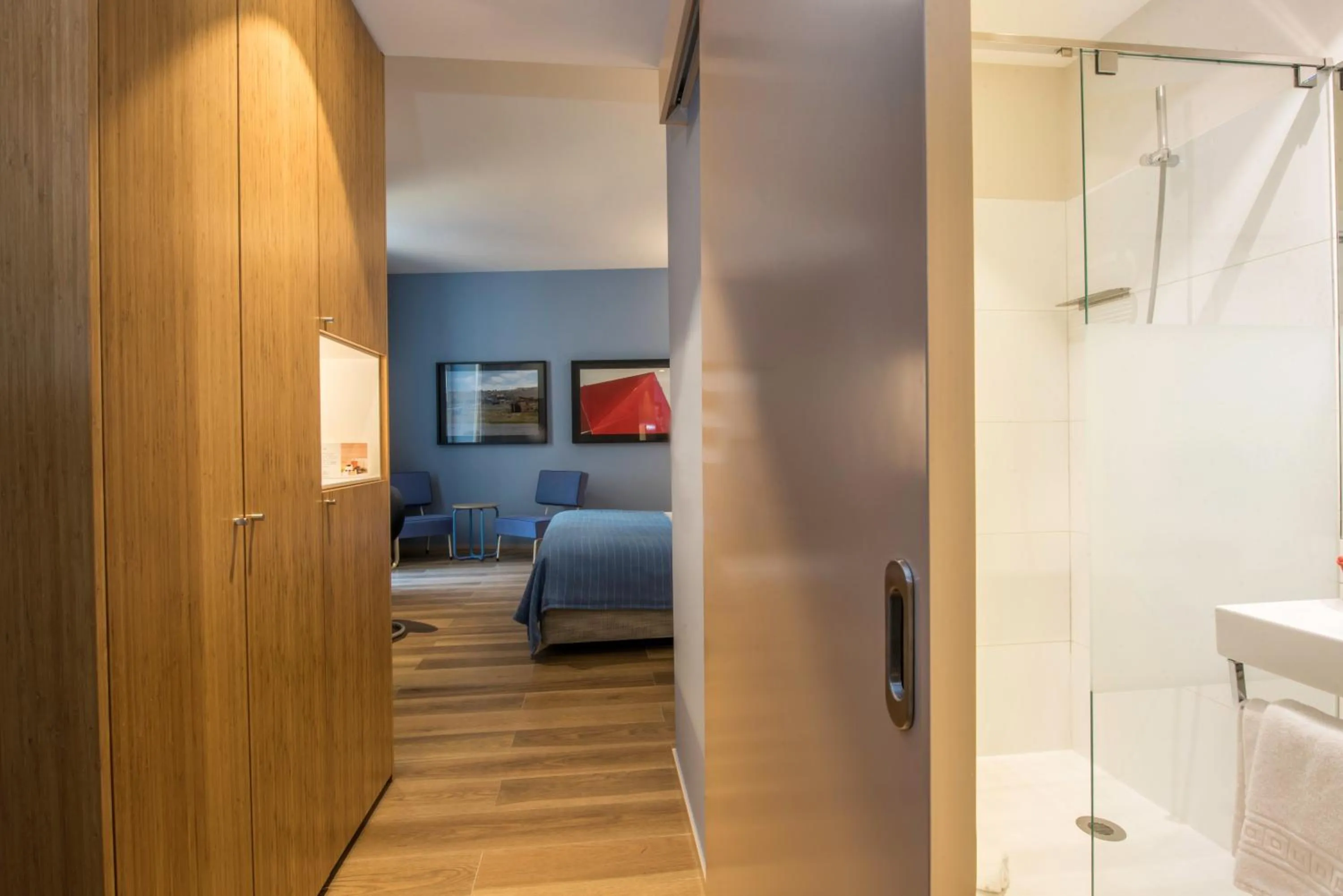 Bed in The Editory House Ribeira Porto Hotel