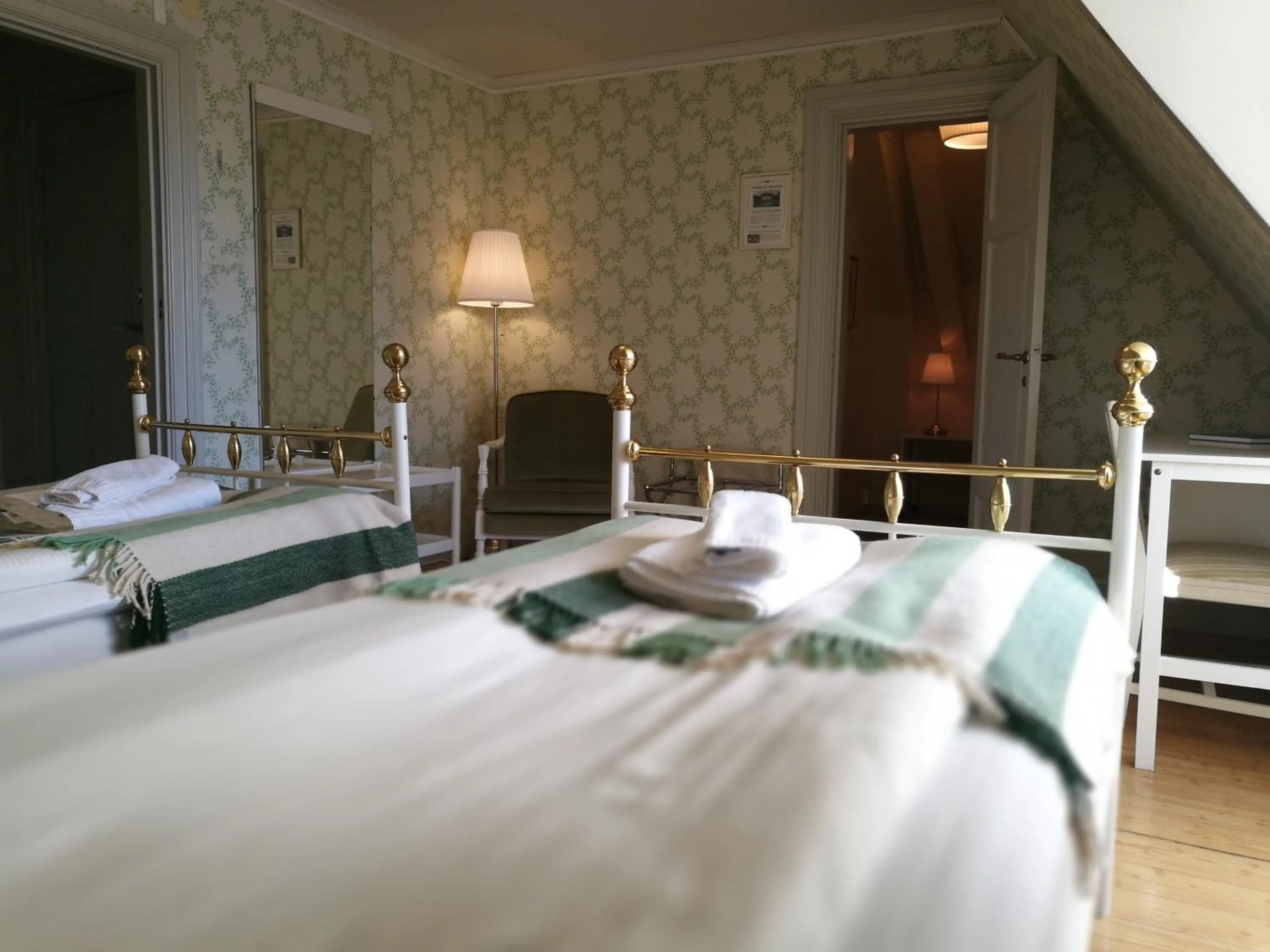 Bed in Wärdshuset Gammel Tammen Österbybruk