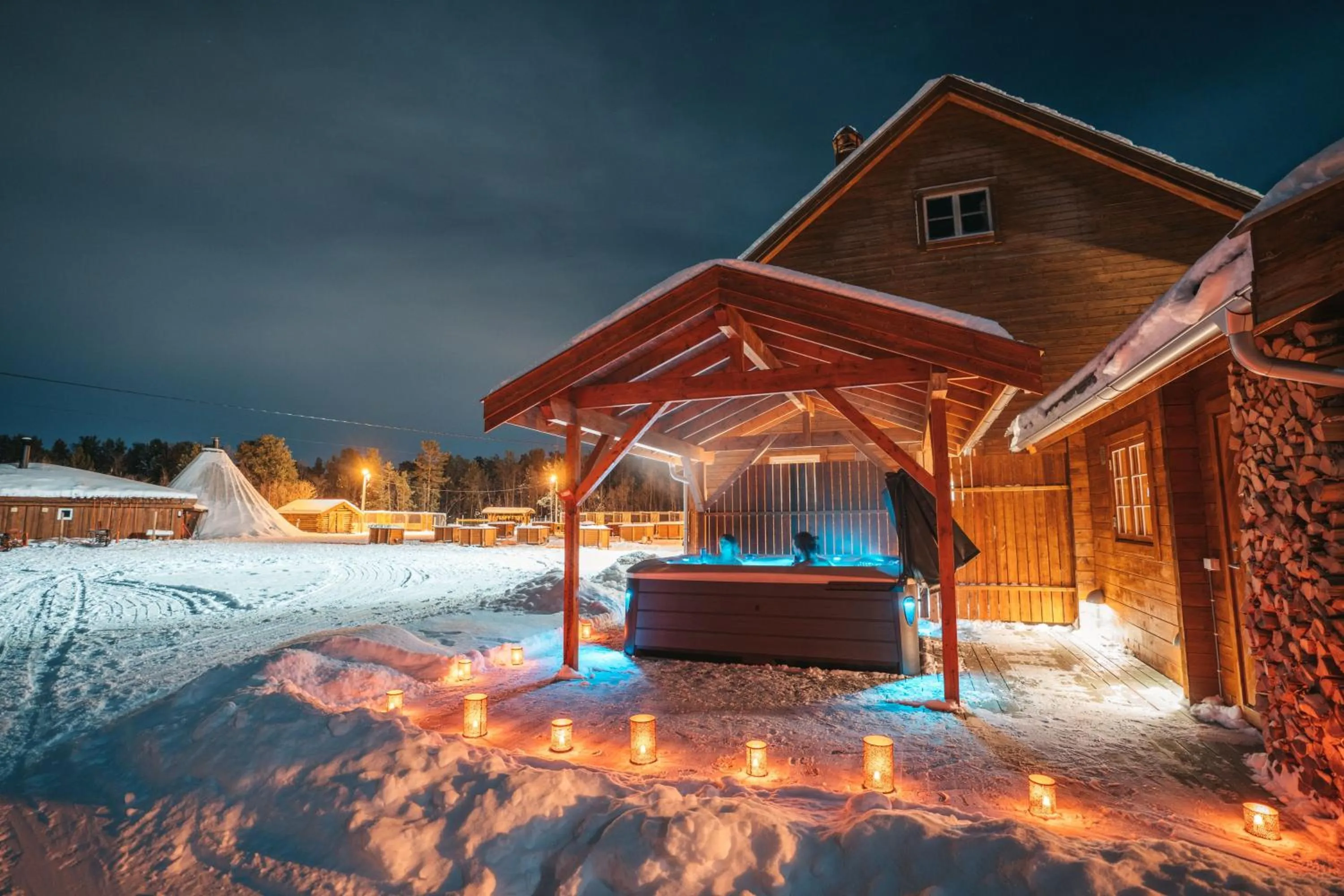 Spa and wellness centre/facilities in Holmen Husky Lodge