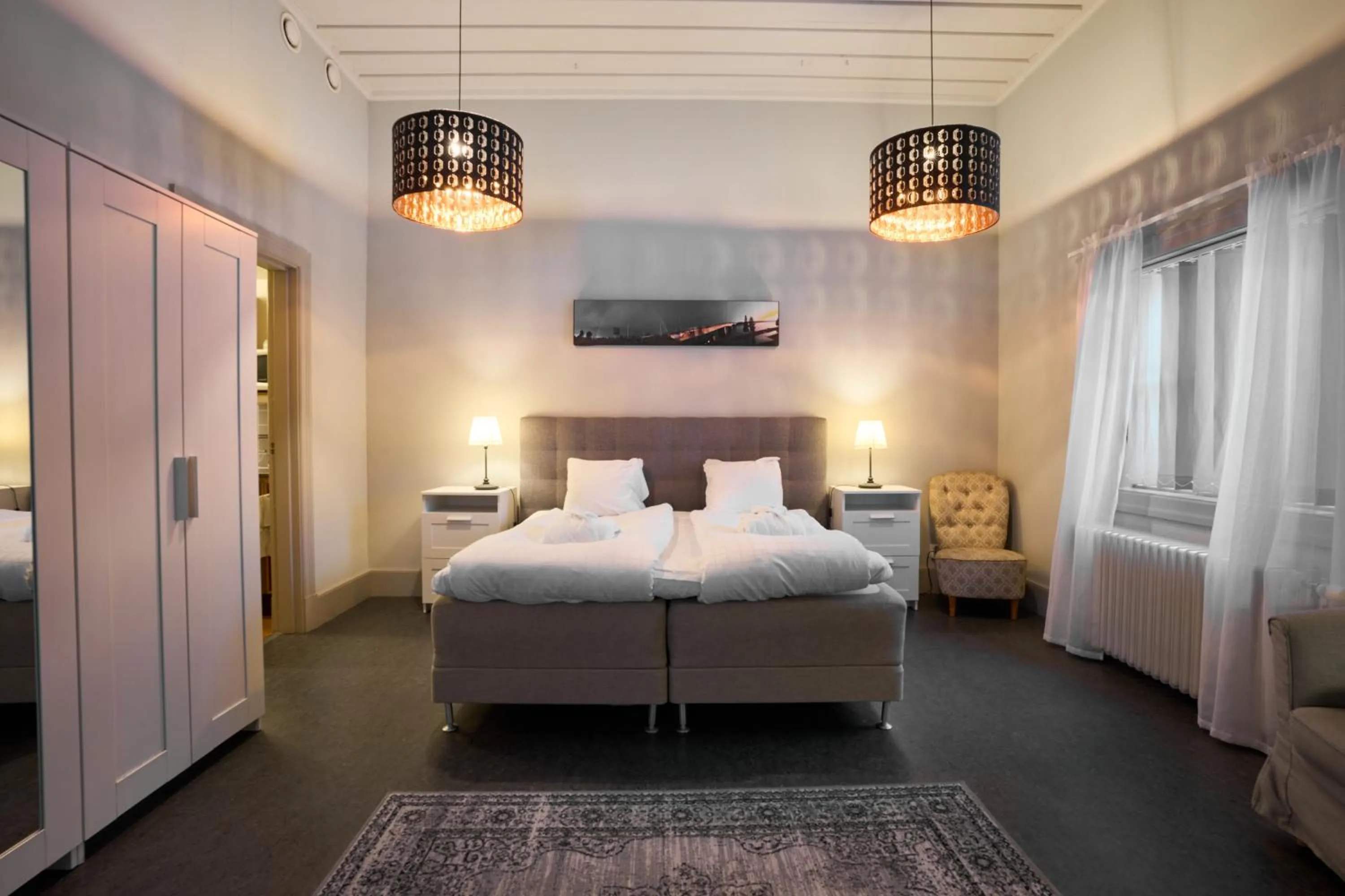 Bedroom, Bed in Hotell Gamla Fängelset