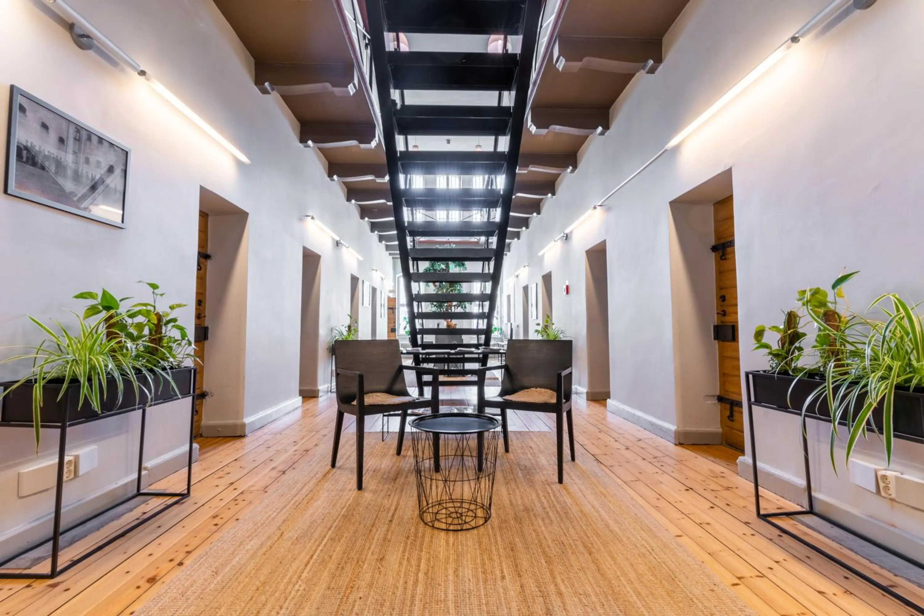 Seating area in Hotell Gamla Fängelset