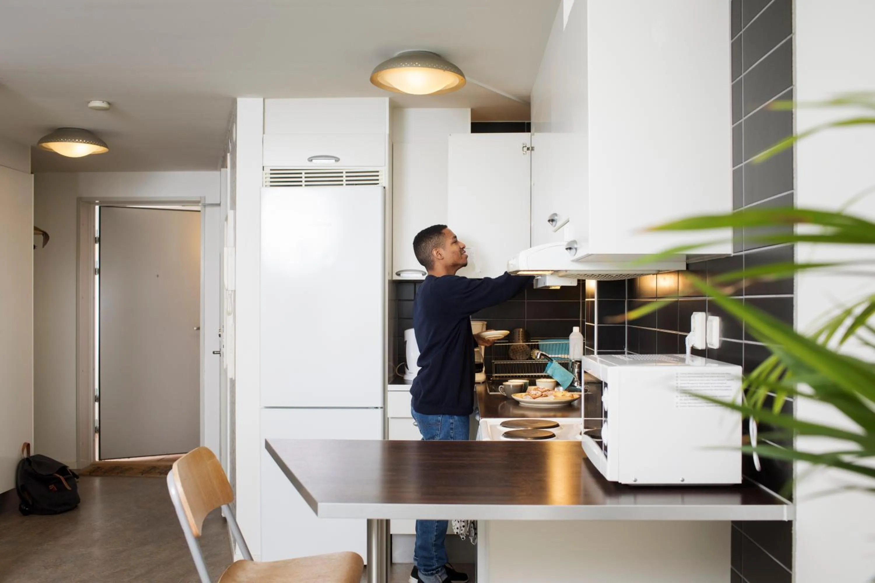 Kitchen or kitchenette in Slottsskogens Hostel