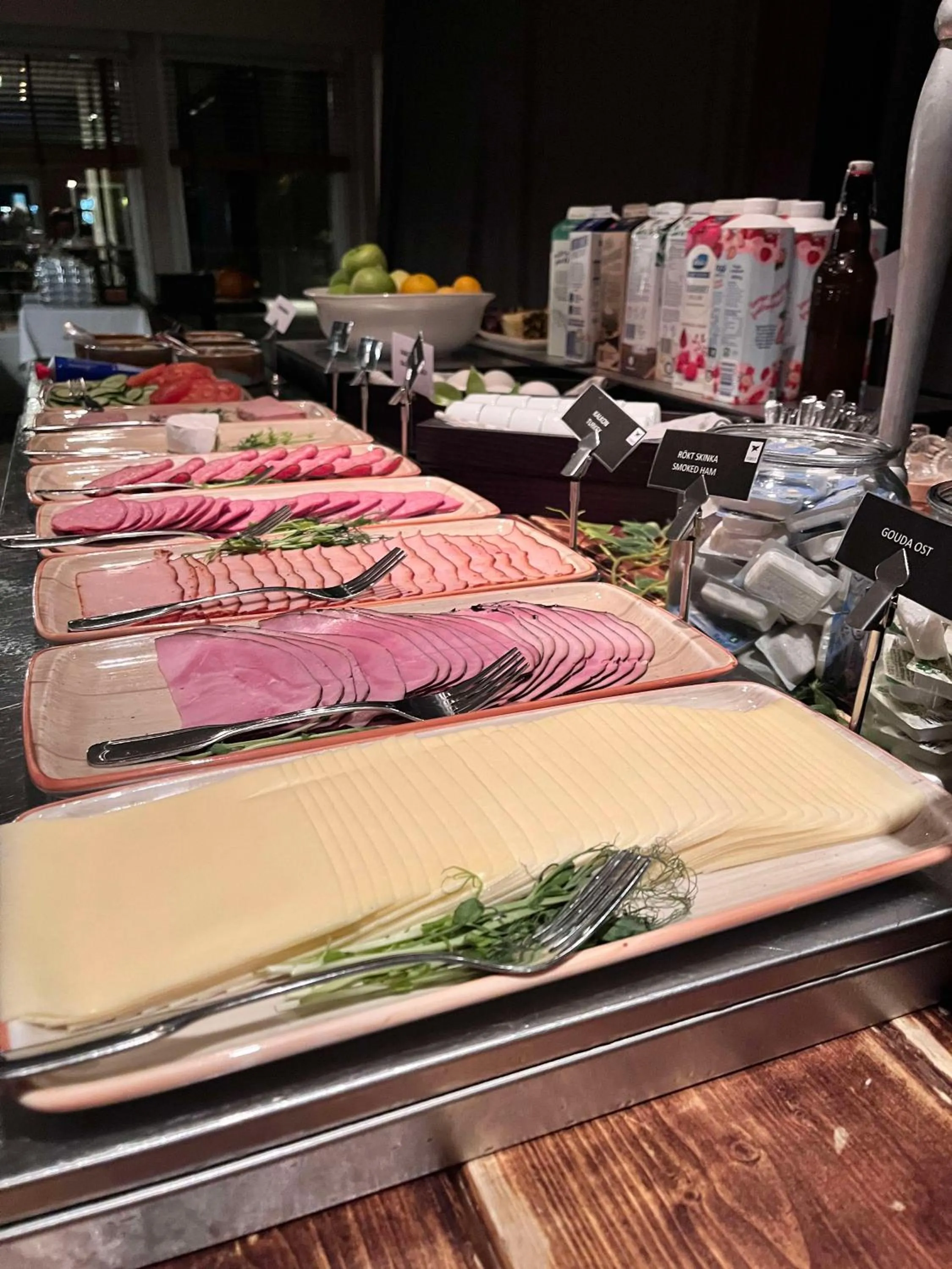 Buffet breakfast in First Hotel Olofström