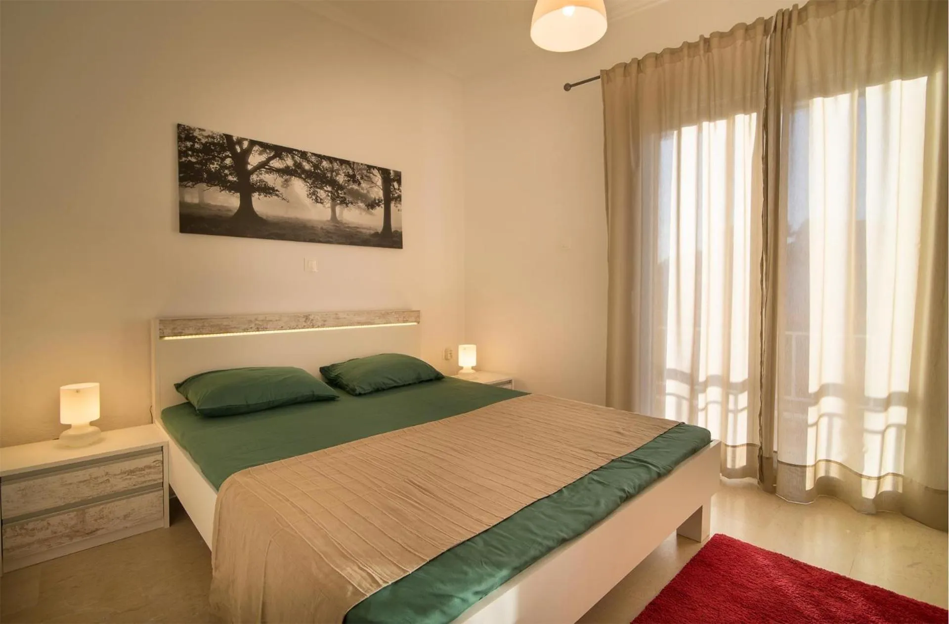 Bed in Michalis Apartments
