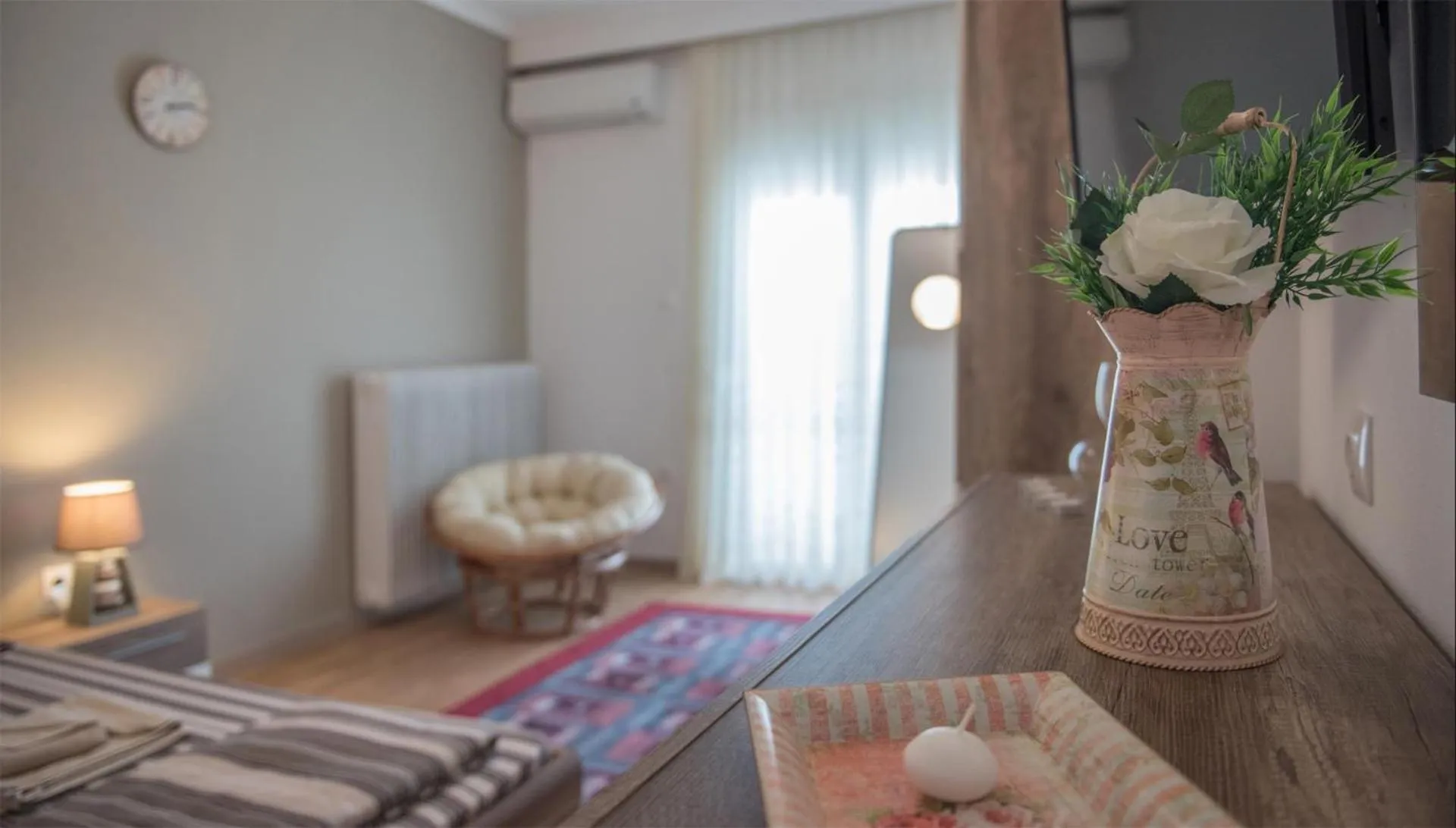 Bed in Michalis Apartments