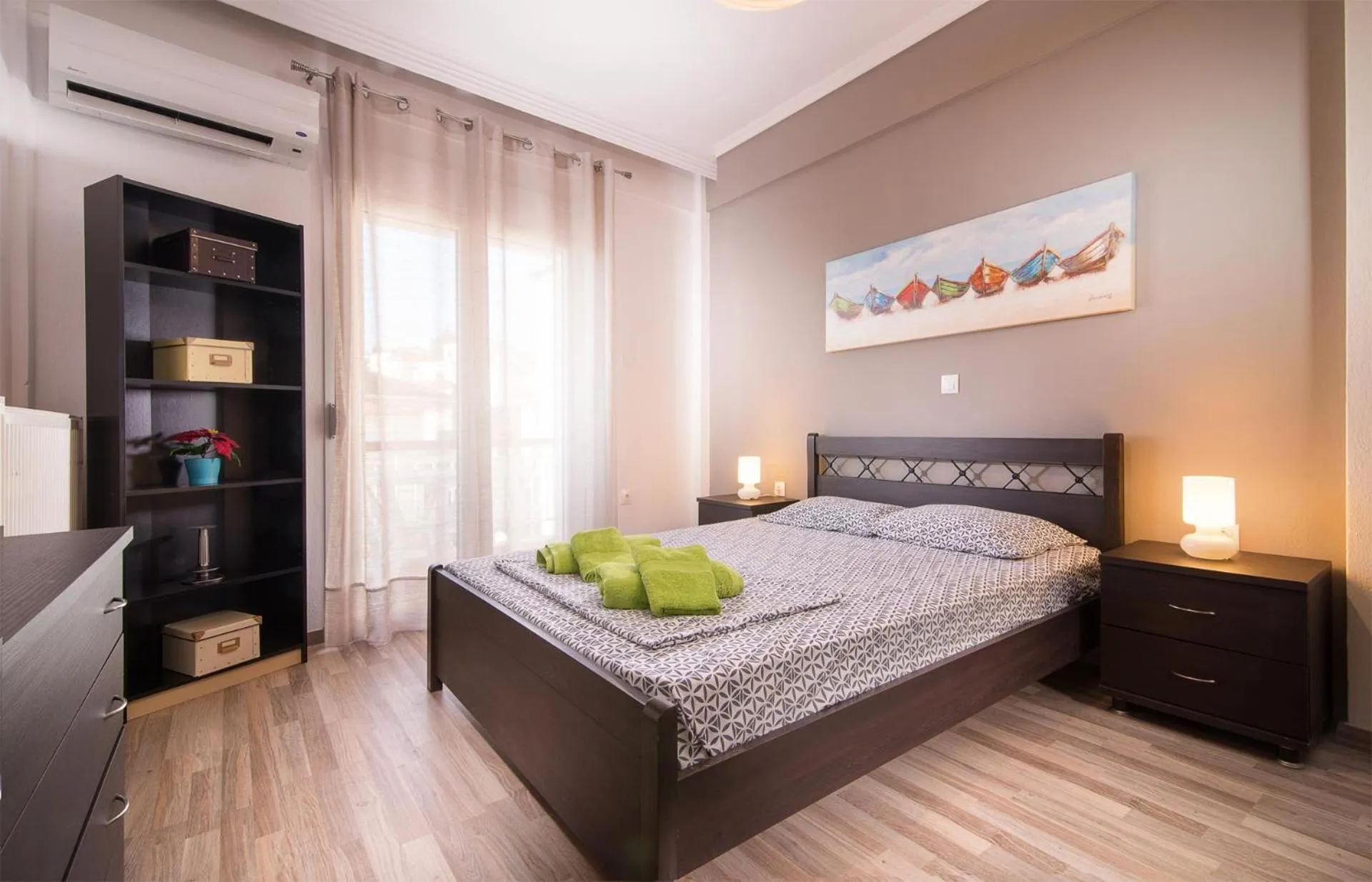 Bed in Michalis Apartments