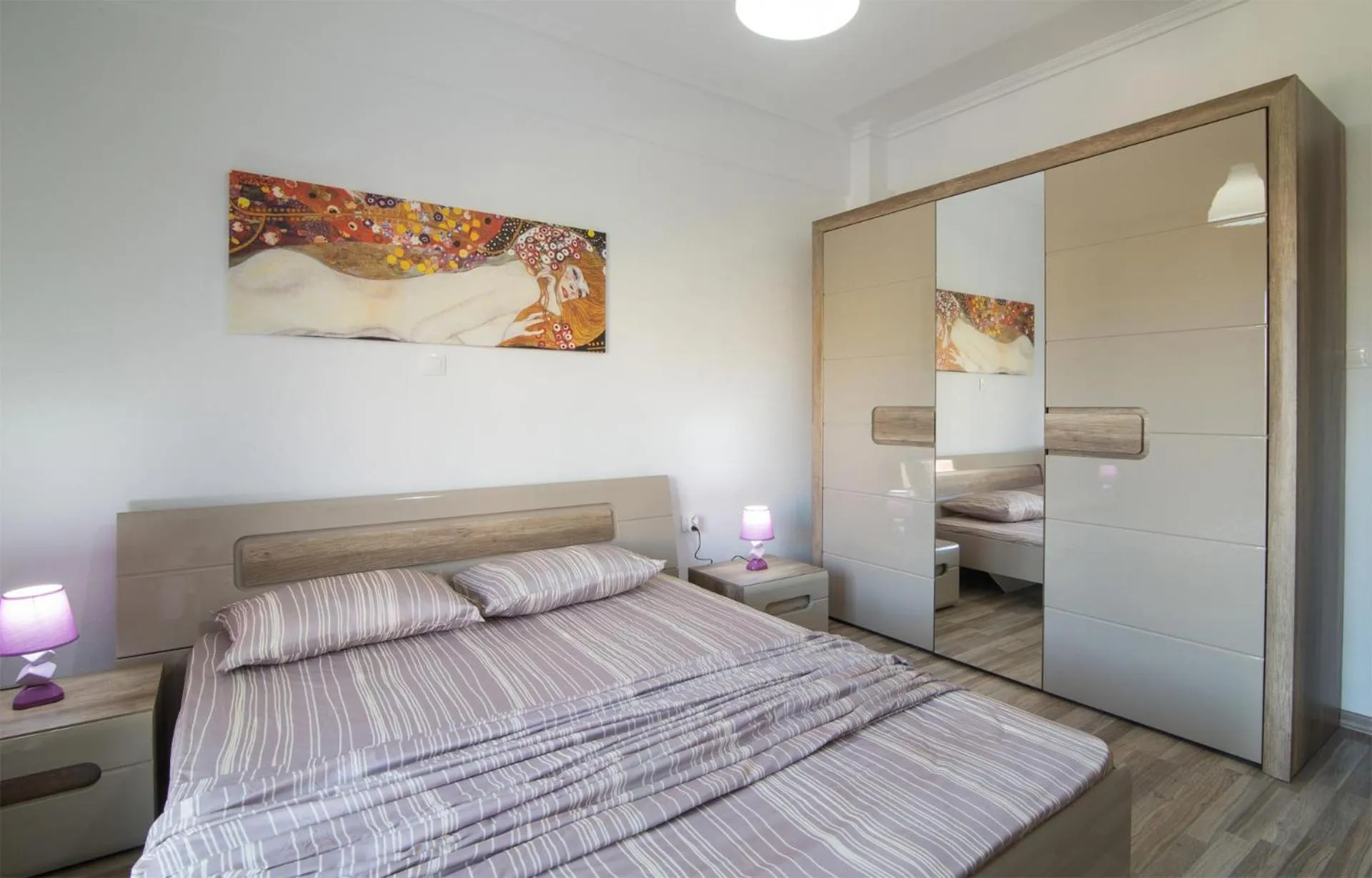 Bed in Michalis Apartments
