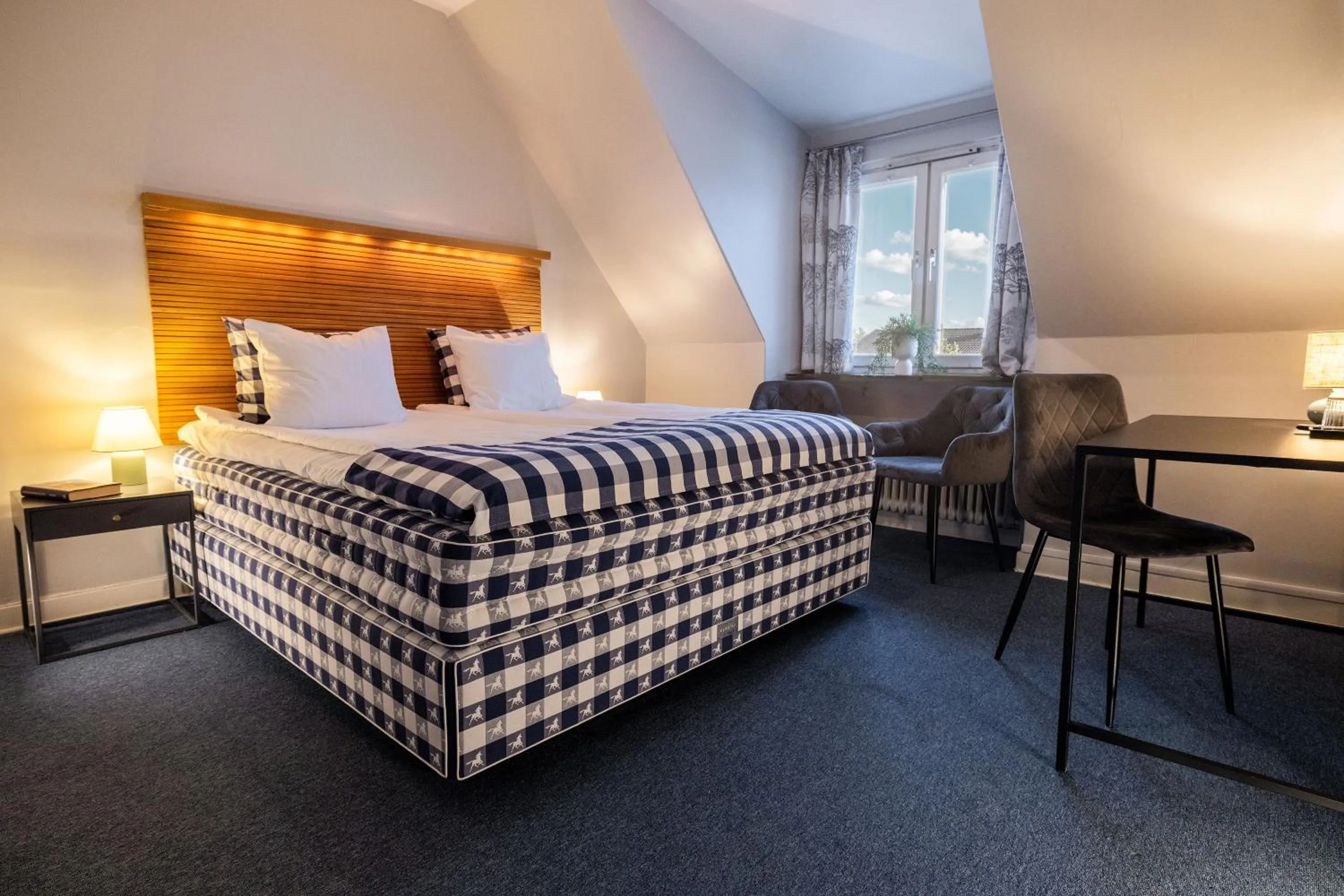 Bedroom, Bed in Hotell Gillet i Köping