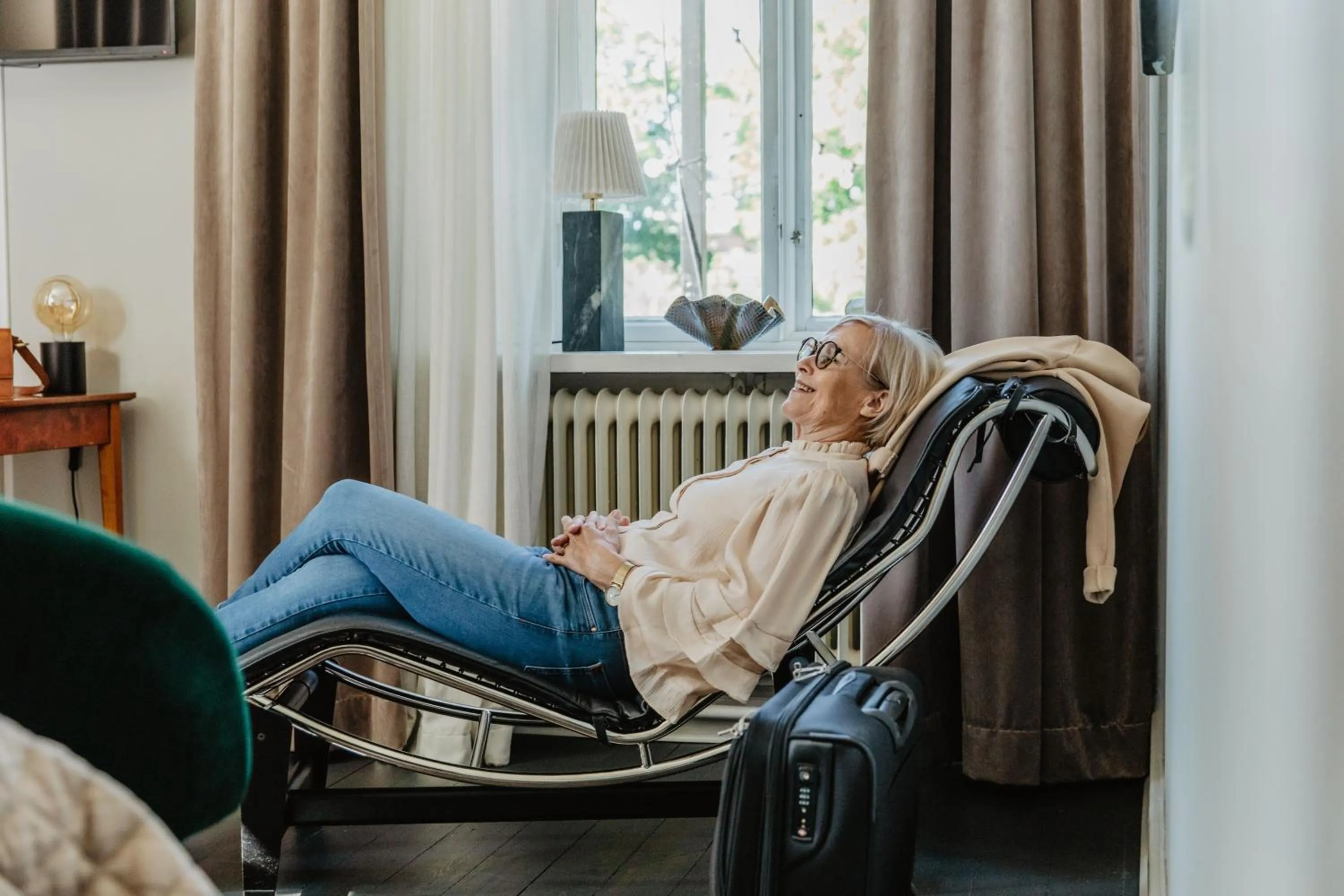Seating area in Hotel Slottsvillan