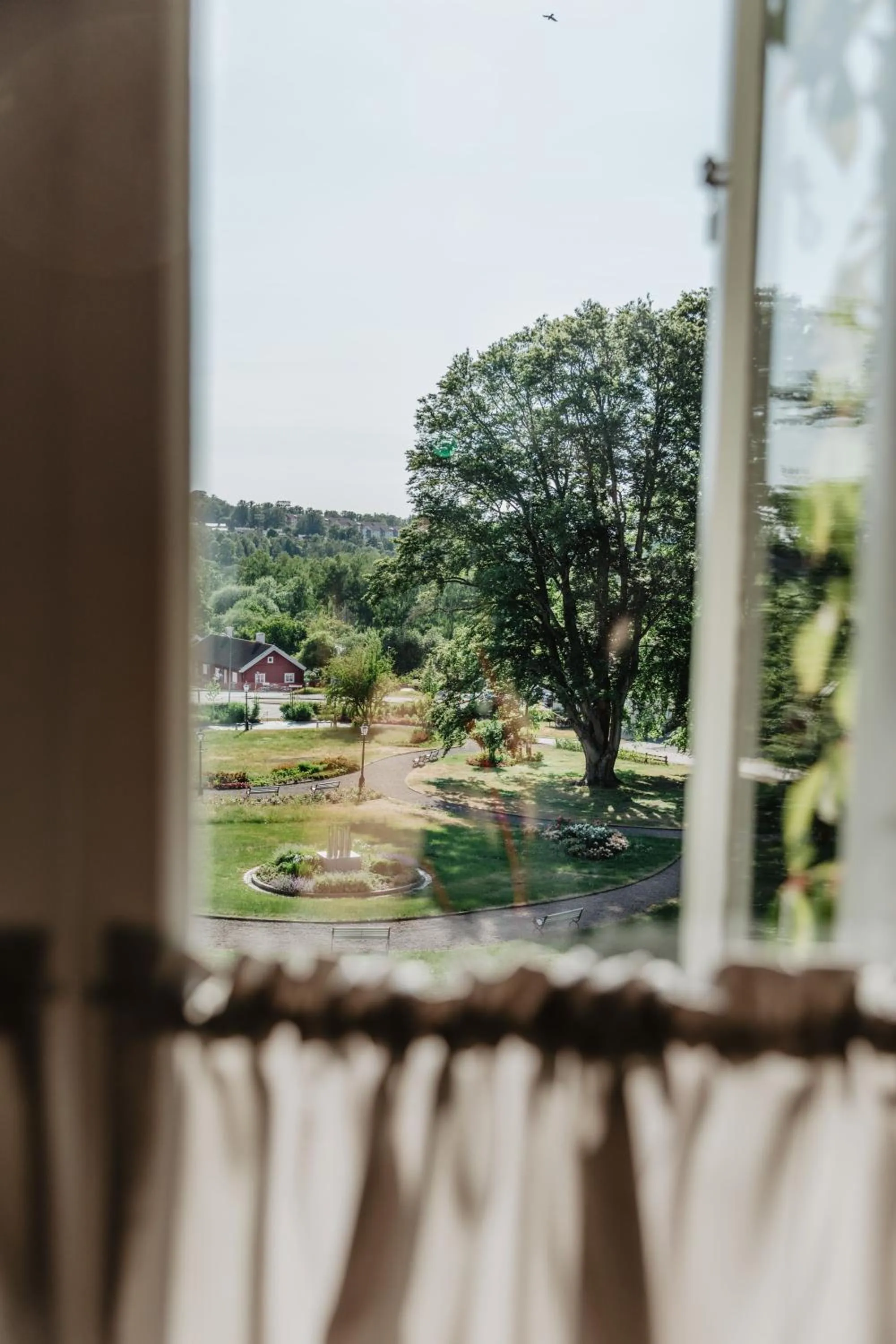 Garden view in Hotel Slottsvillan