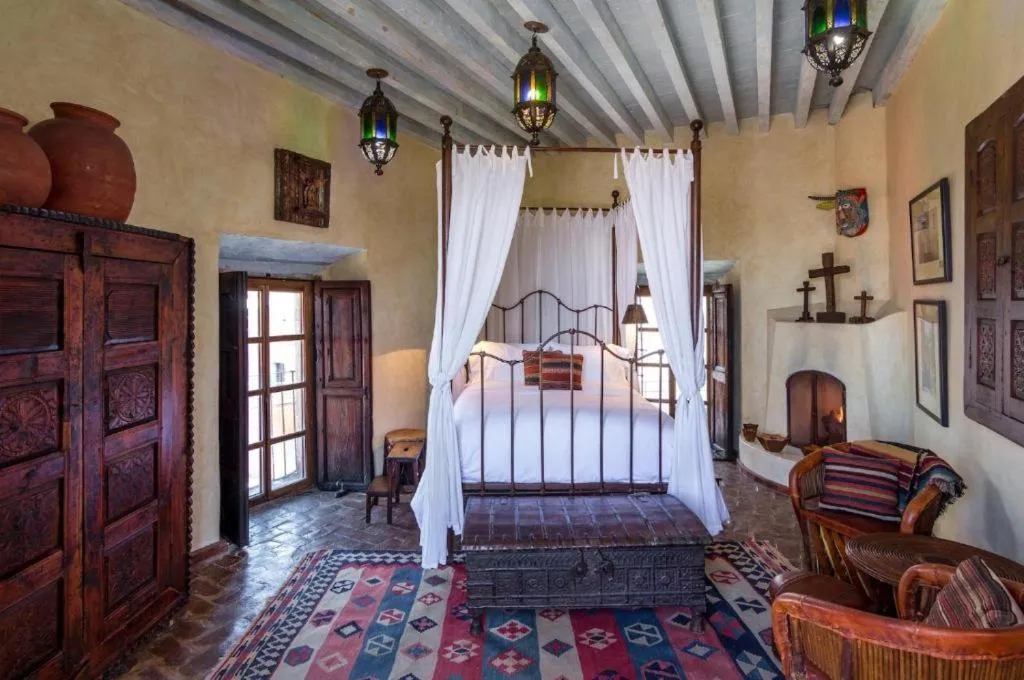 Living room, Bed in Hacienda Las Amantes