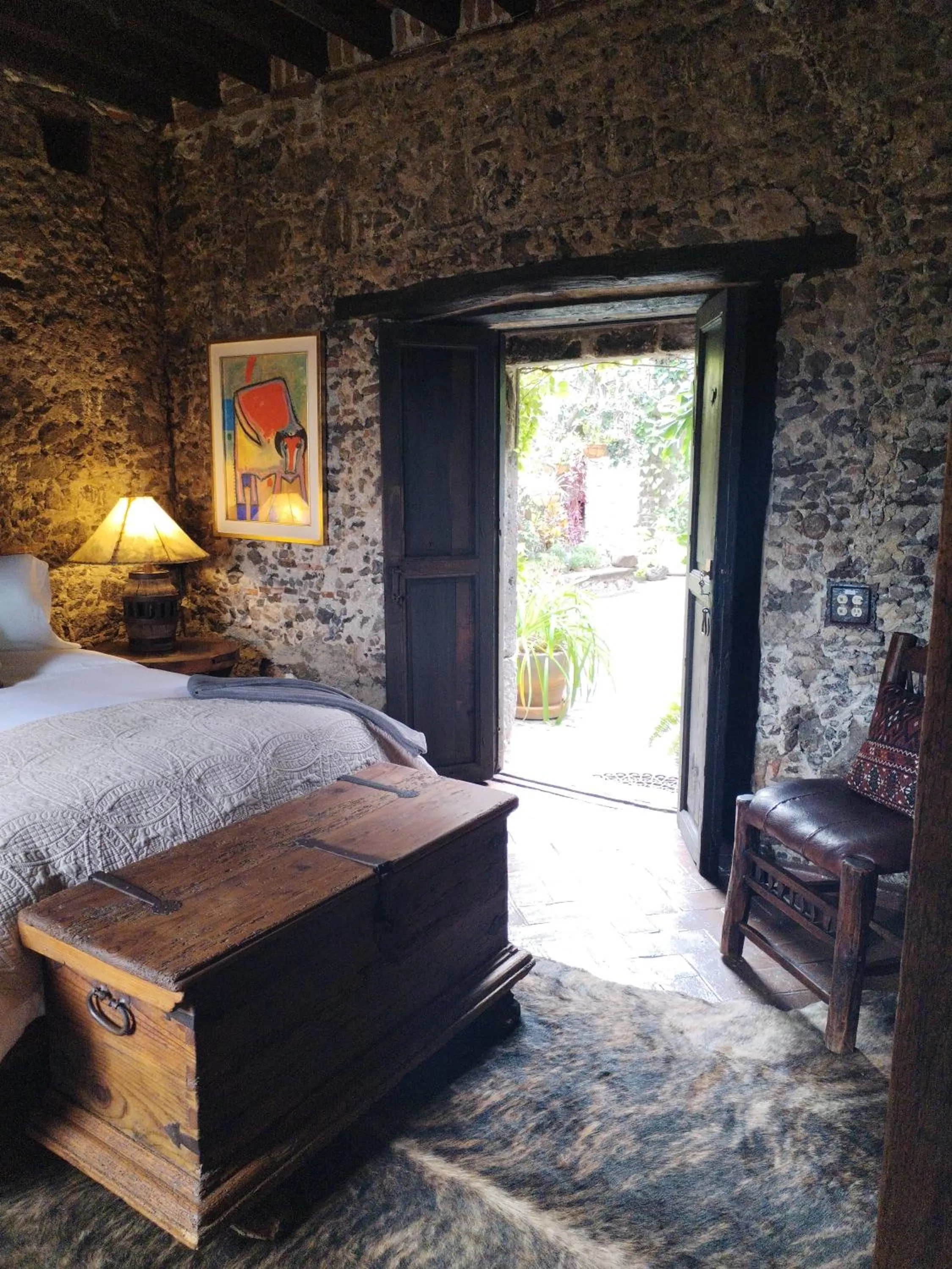 Bird's eye view, Bed in Hacienda Las Amantes