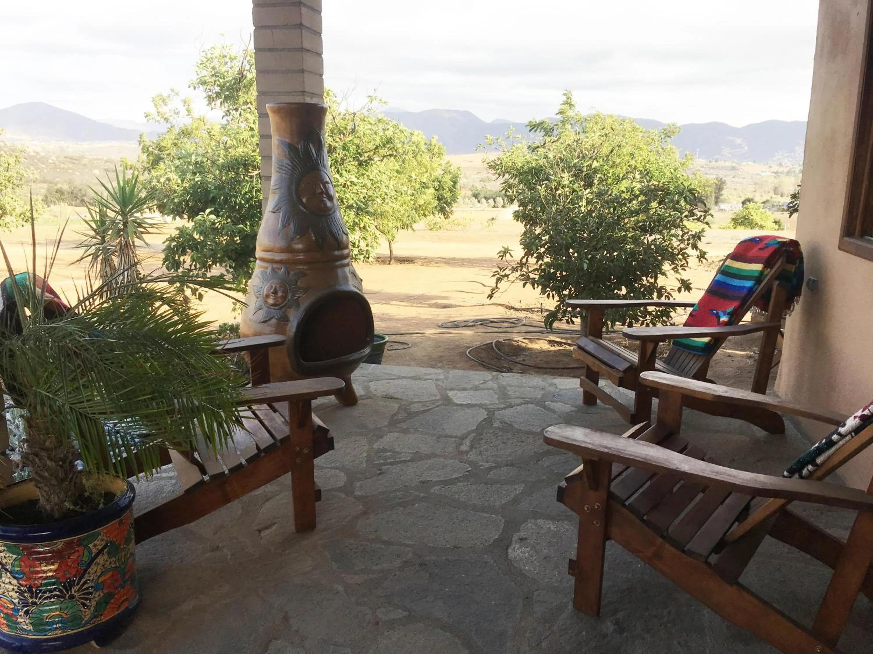 Patio in En'kanto Valle de Guadalupe