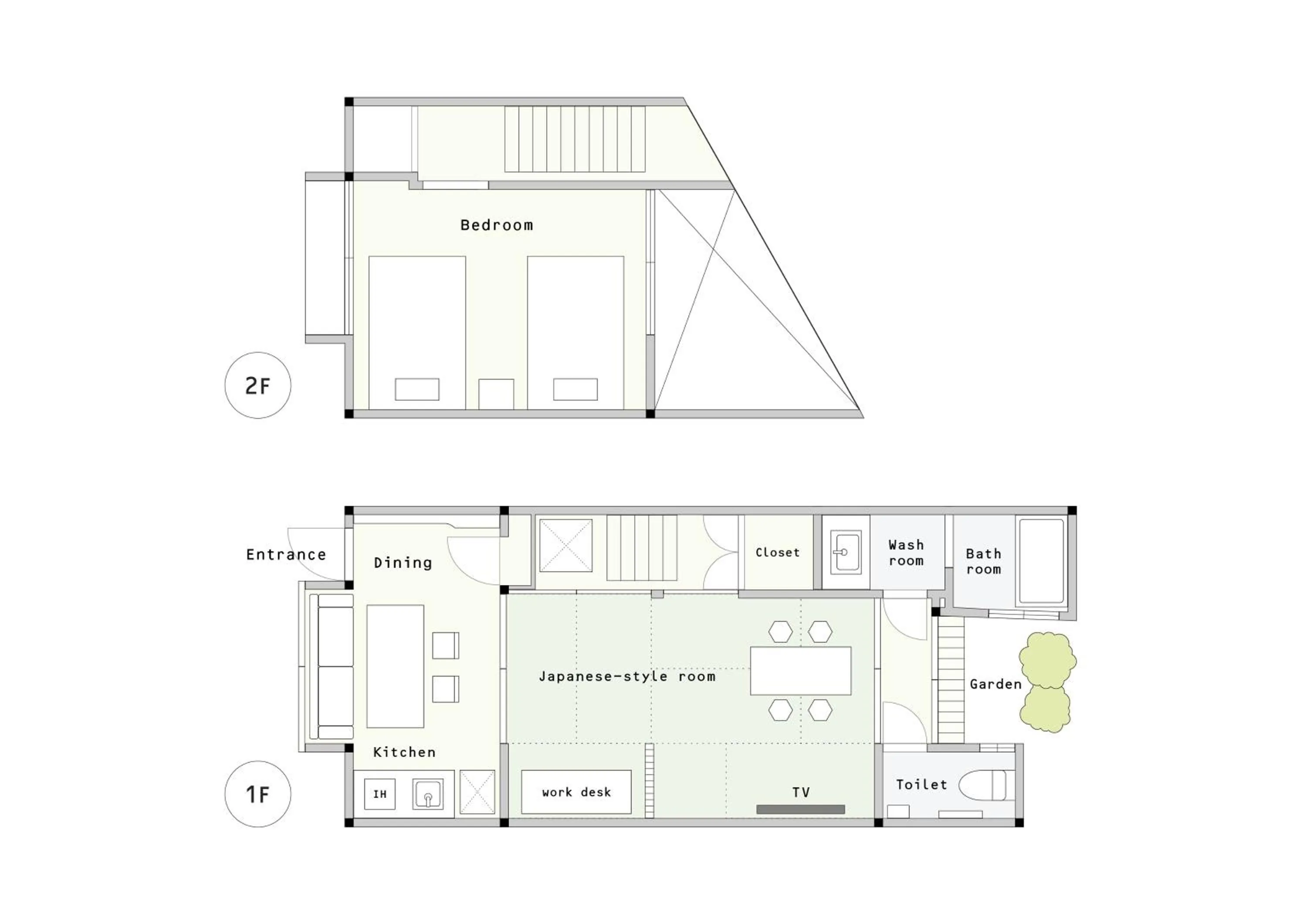 Floor plan in Kyomachiya Suite Rikyu