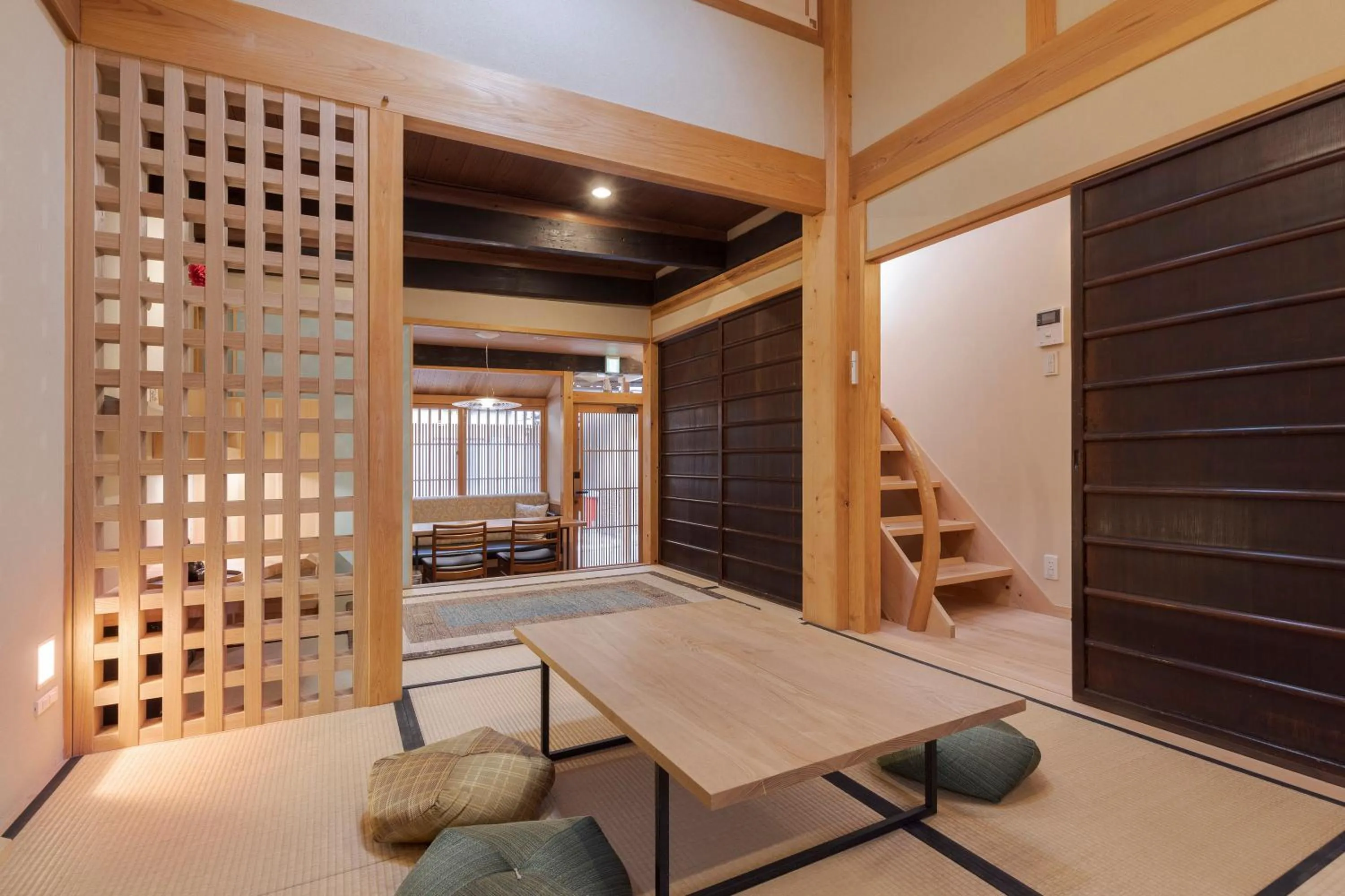 Living room in Kyomachiya Suite Rikyu