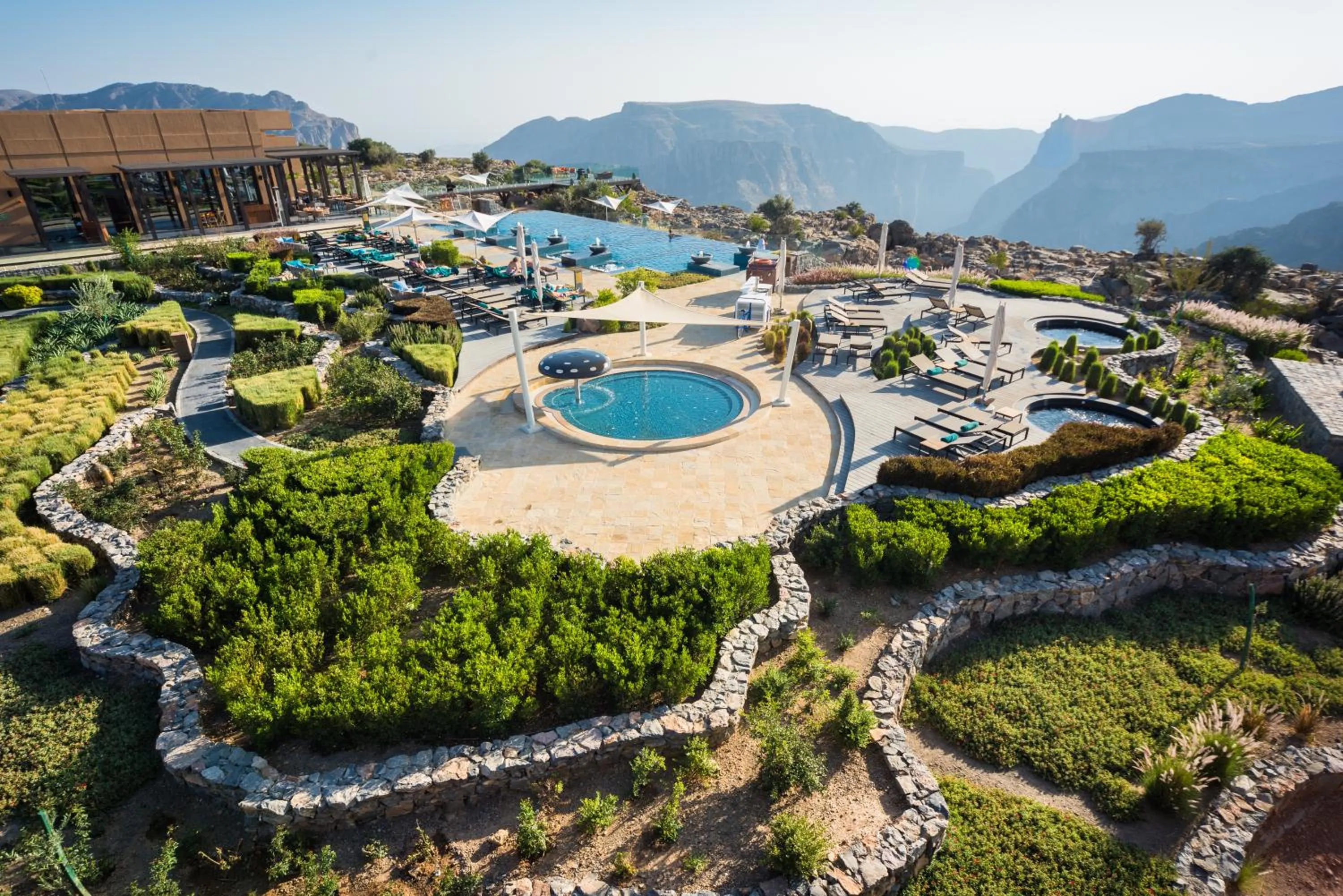 Bird's eye view in Anantara Al Jabal Al Akhdar Resort