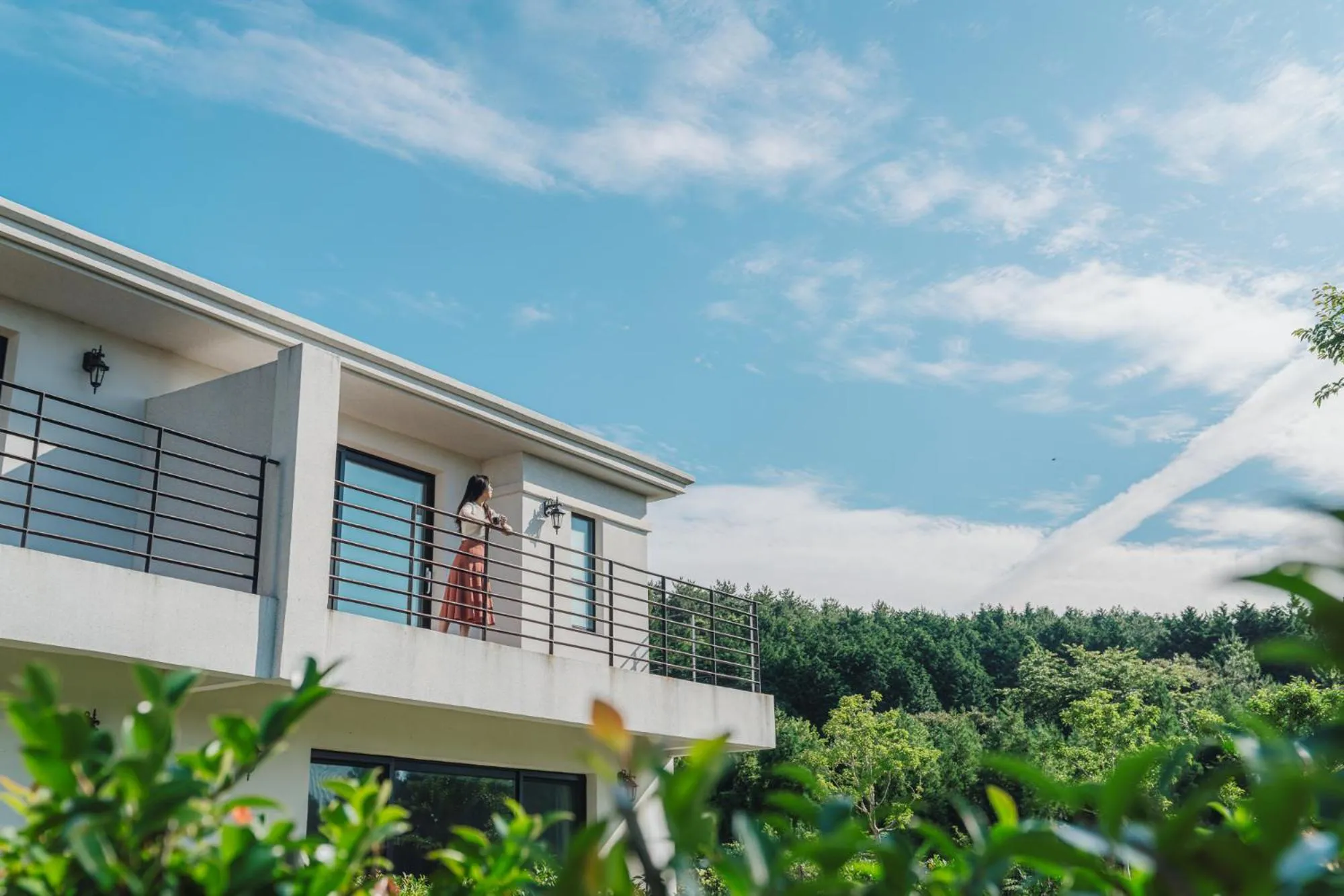 Balcony/Terrace in Kylin Villa resort Jeju