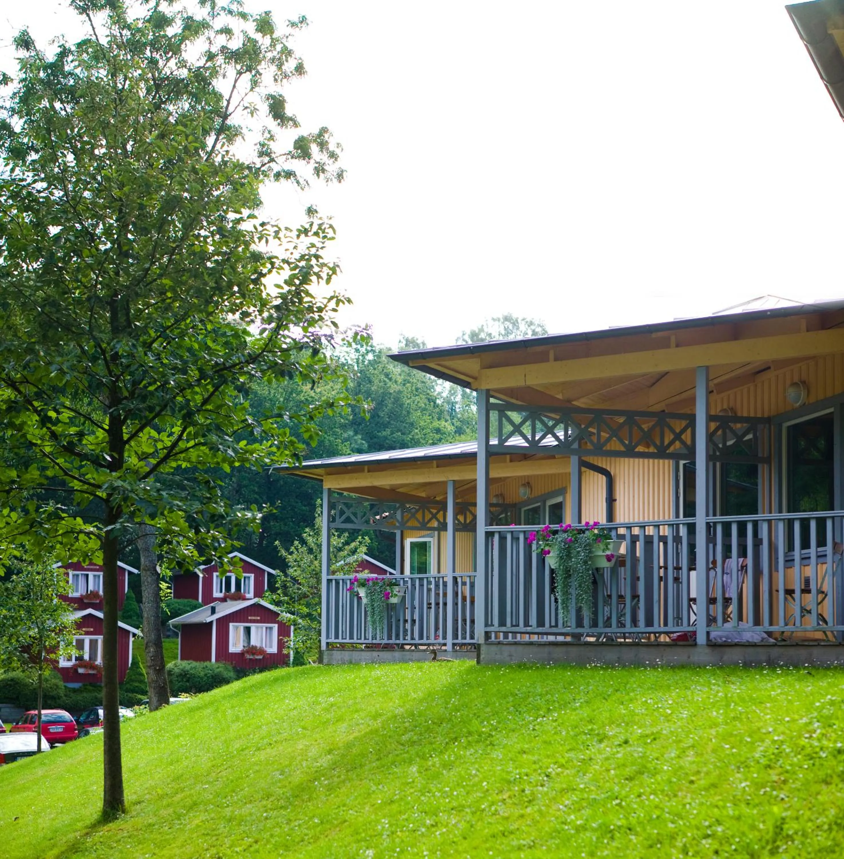 Facade/entrance in Lisebergsbyns Stugor