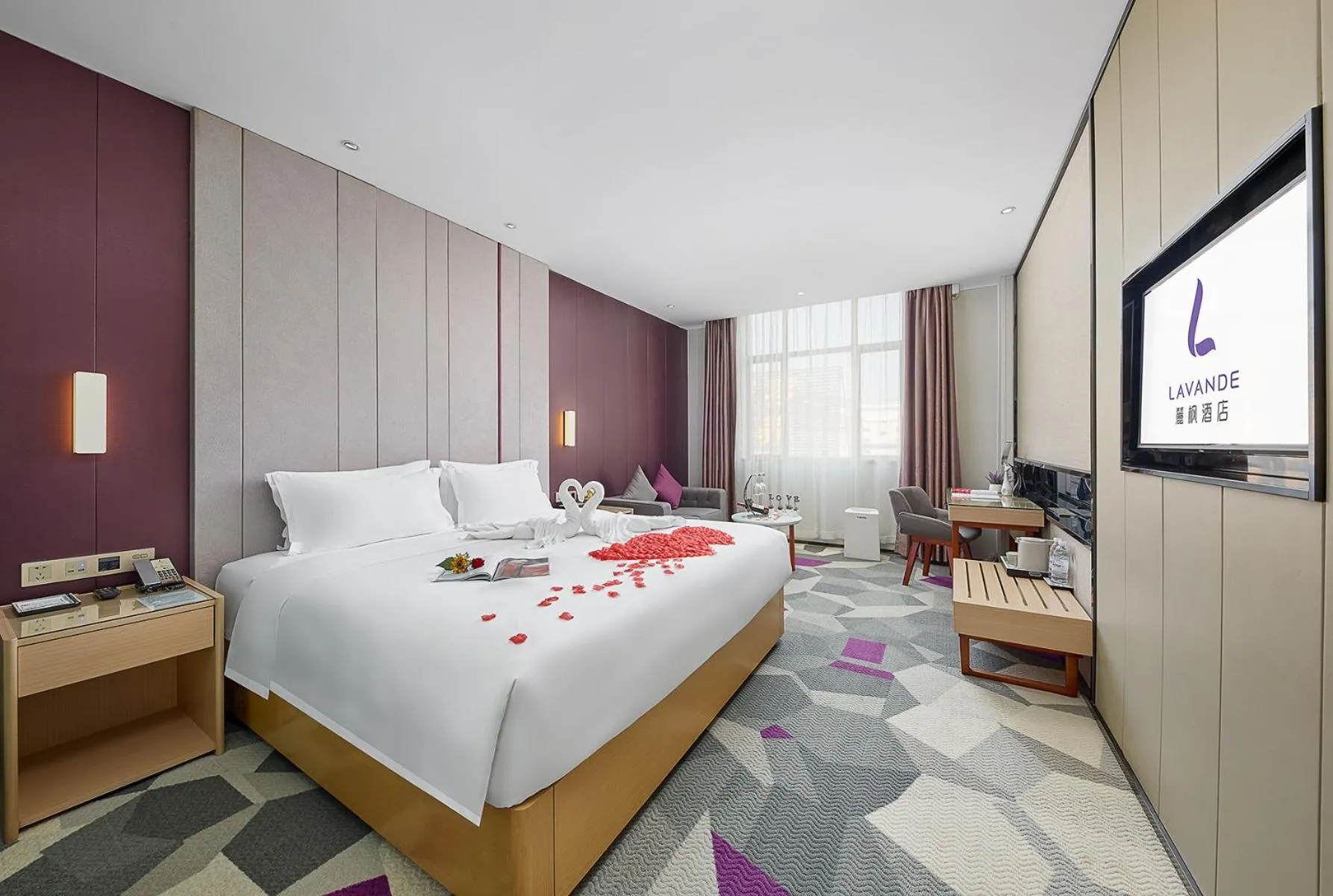 Bed in Lavande International Hotel Guangzhou Baiyun International Airport Branch - Free Shuttle Bus to Guangzhou Baiyun International Airport