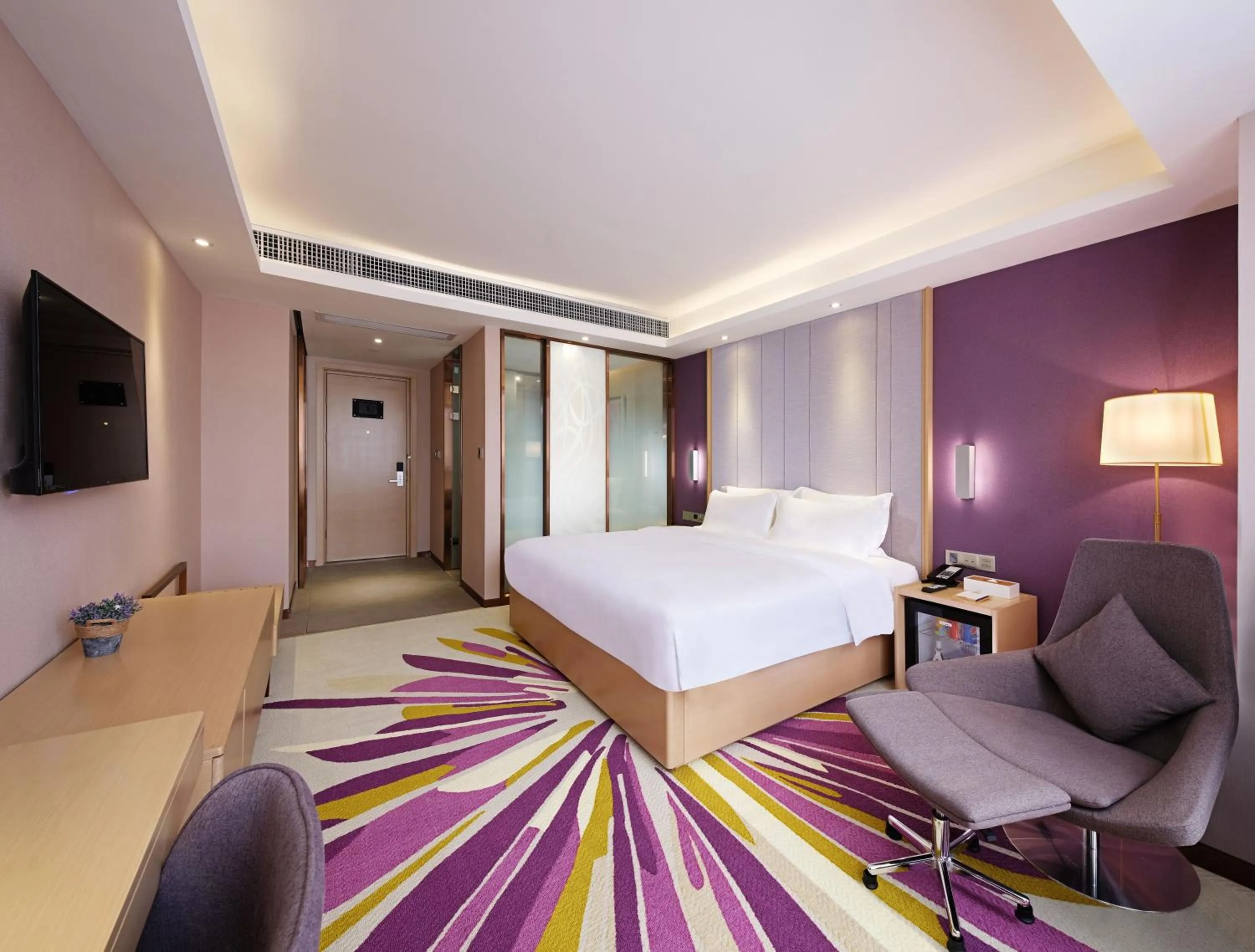 Bed in Lavande International Hotel Guangzhou Baiyun International Airport Branch - Free Shuttle Bus to Guangzhou Baiyun International Airport